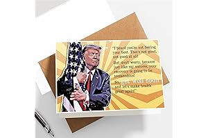 GIFTSFARM Funny Get Well Soon Card Gift, Humor Encouragement Card for Him...