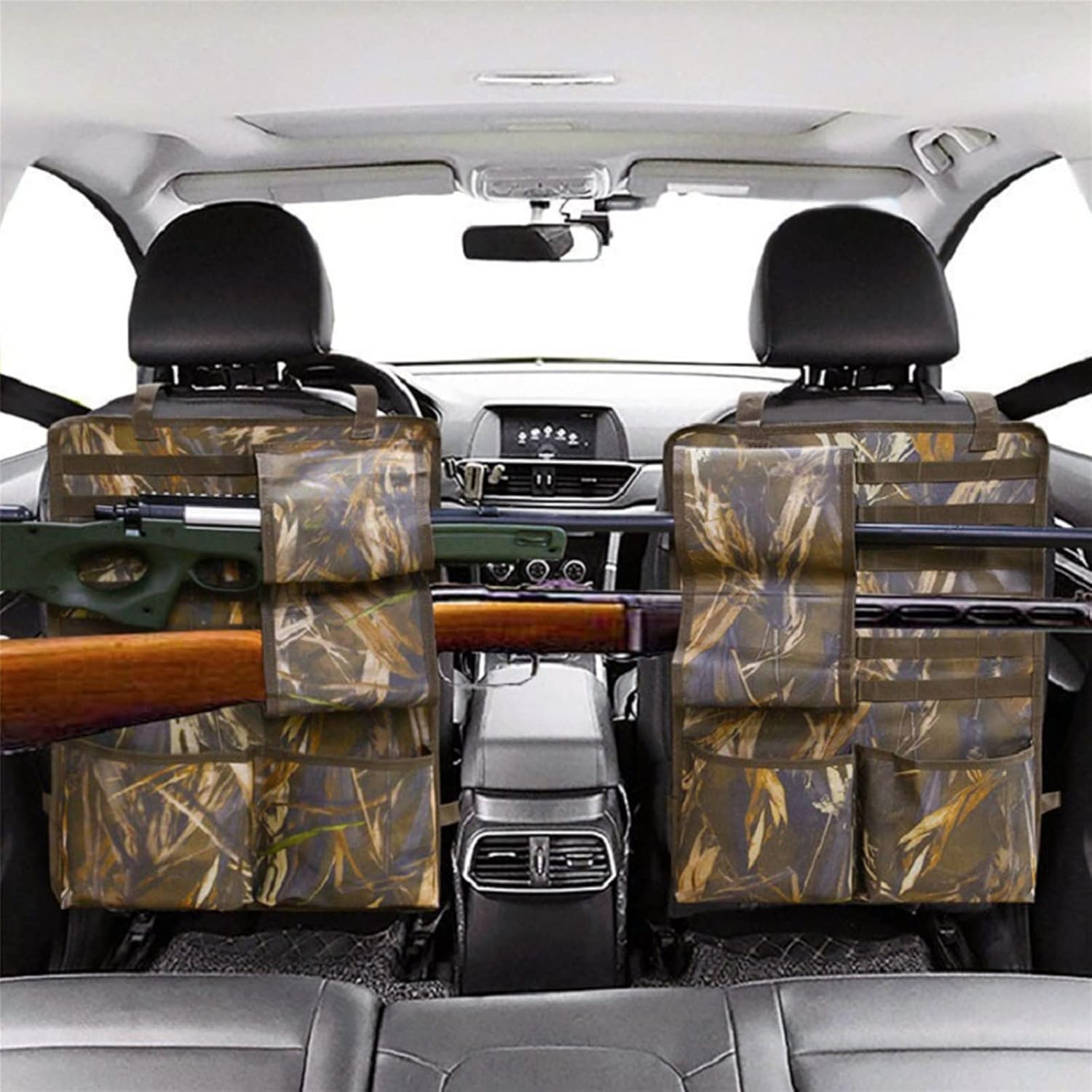 Tactical Car Seat Back Gun Rack Organizer, Automotive Gun Rack Holder