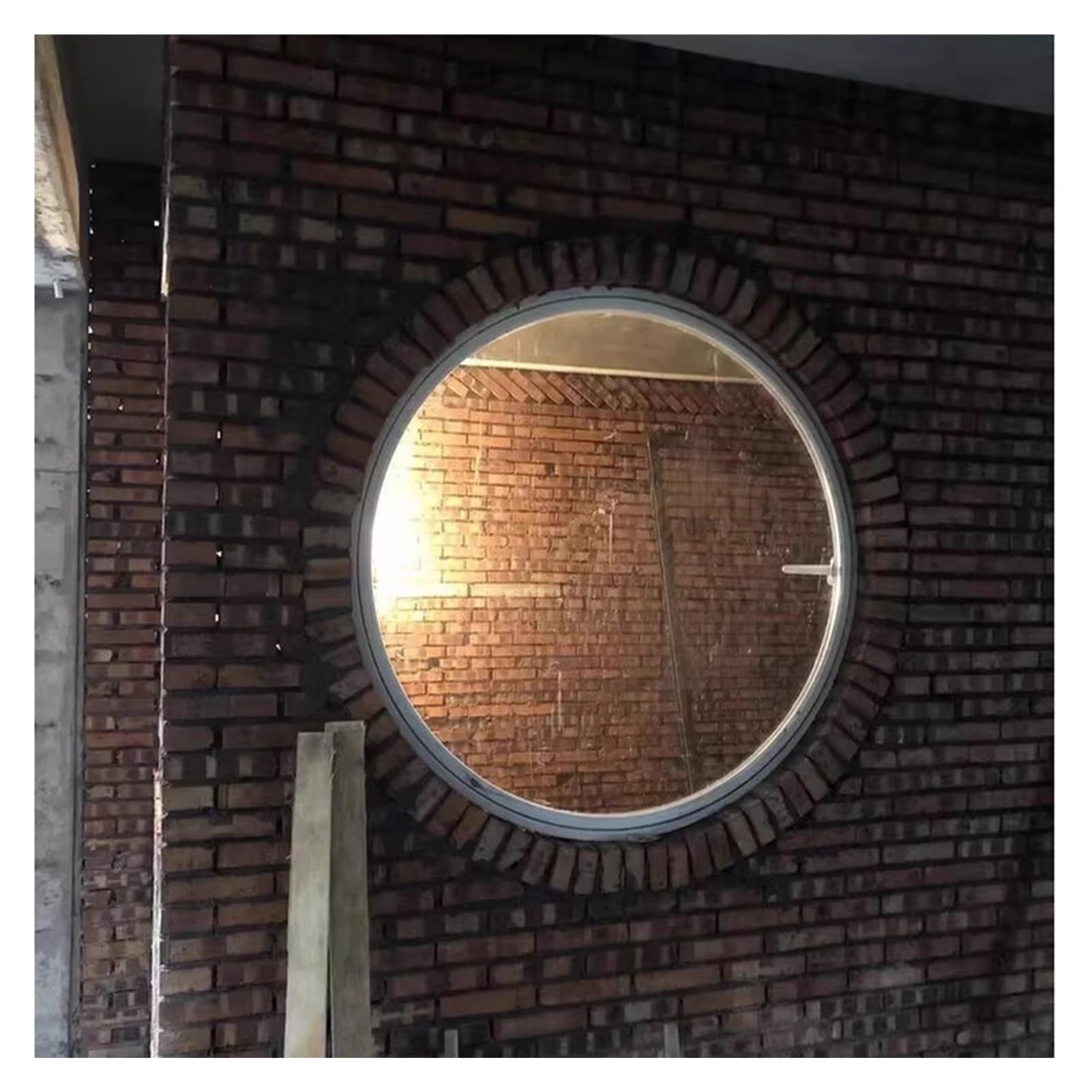 Ventana circular giratoria de aluminio de 40 cm para decoración de cobertizo