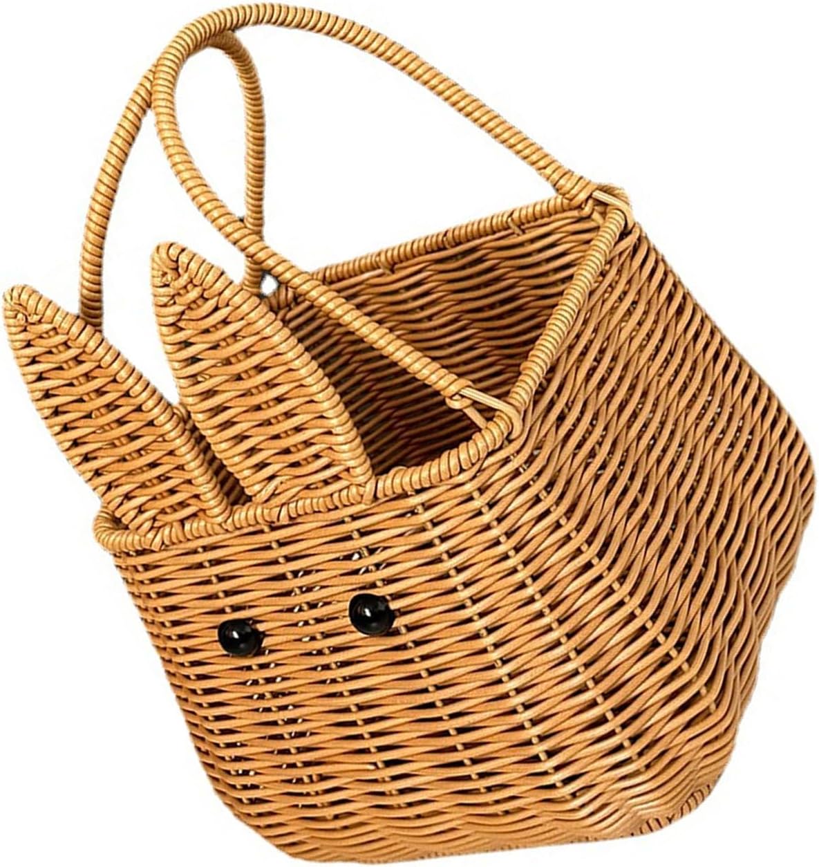 Portable Rabbits Imitation Rattan Picnics Handwoven Storage Basket for Outdoor Parties Supplies and Romance Getaways