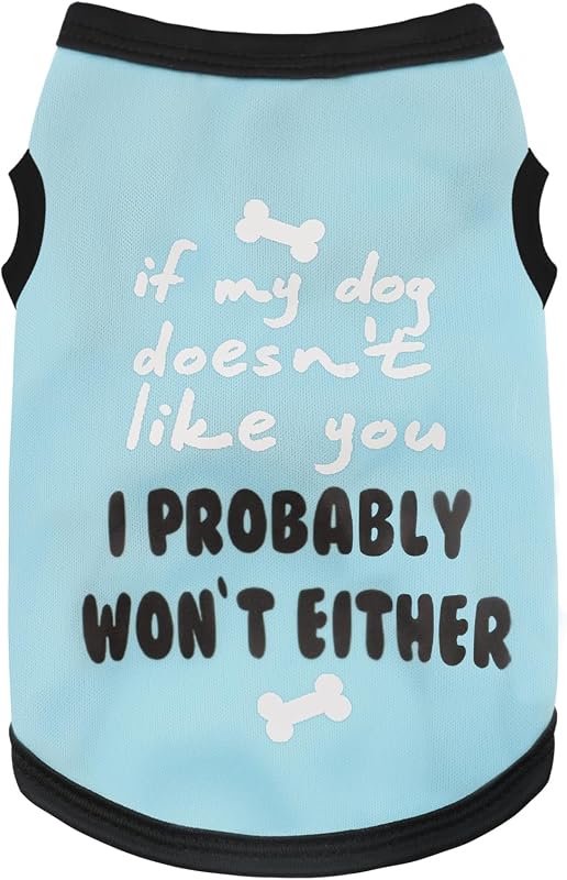 Camisa para Cachorros Paiaite sem Mangas em Poliéster, Estampada, Tamanho X-Small
