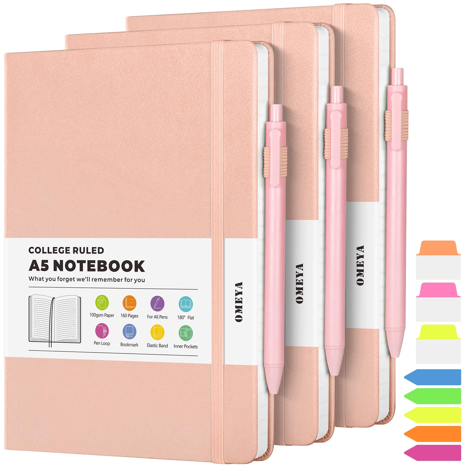 College Ruled Leather Journals 12-Pack A5 - College Ruled Leather ...