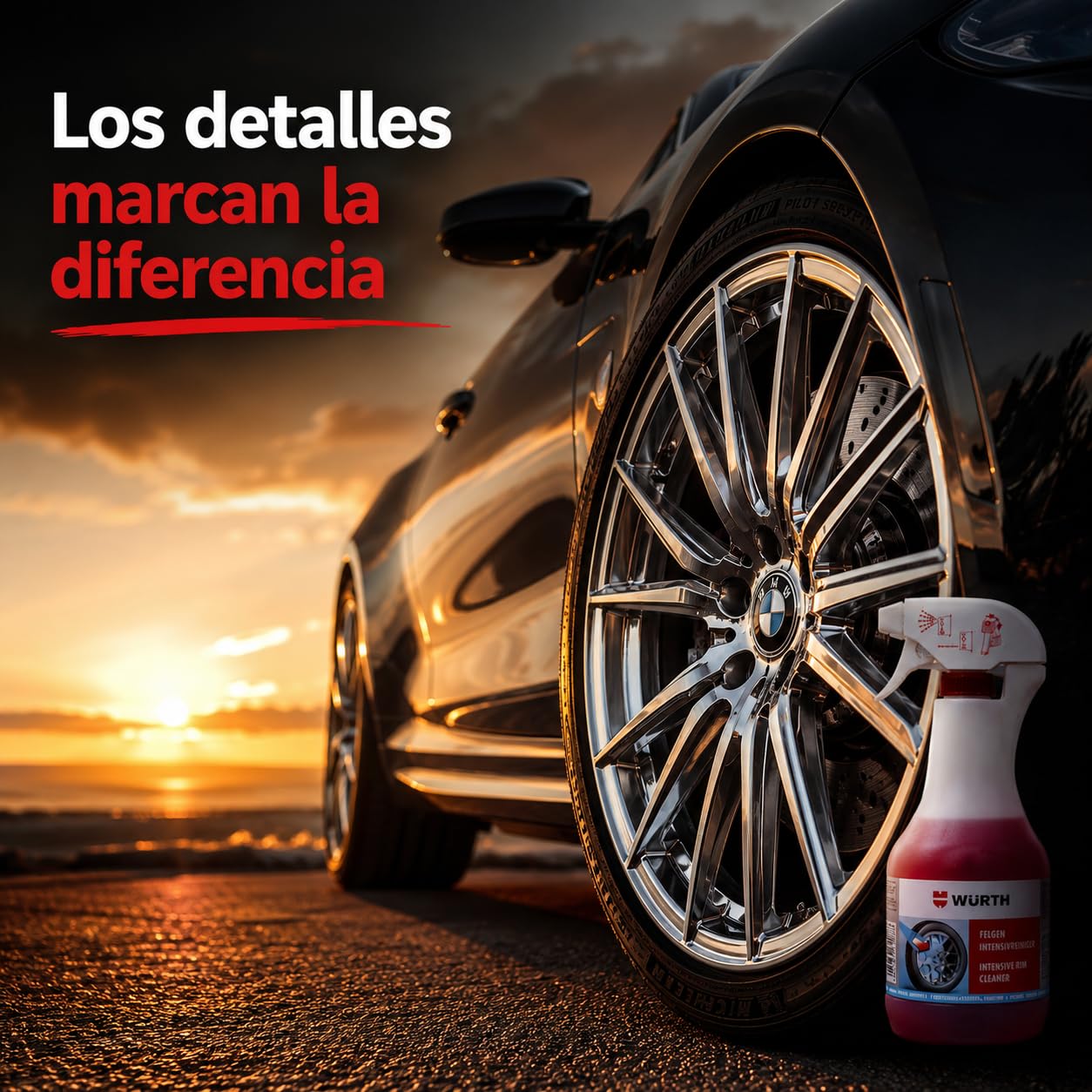 Wuerth Detergente intensivo per cerchioni, 1000 ml