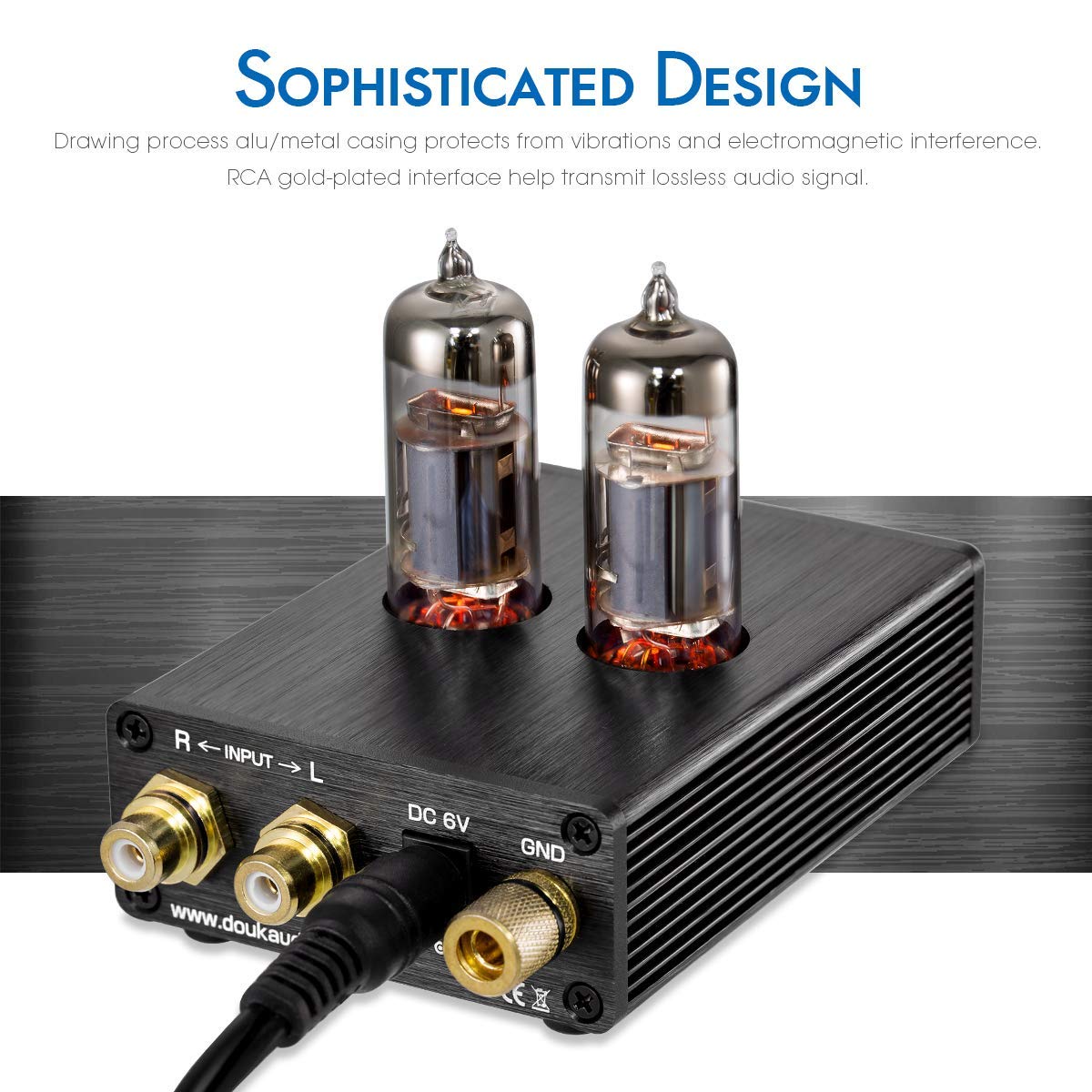 Nobsound T2 Record Player MM Phono Preamp; Vacuum Tube Phono Stage