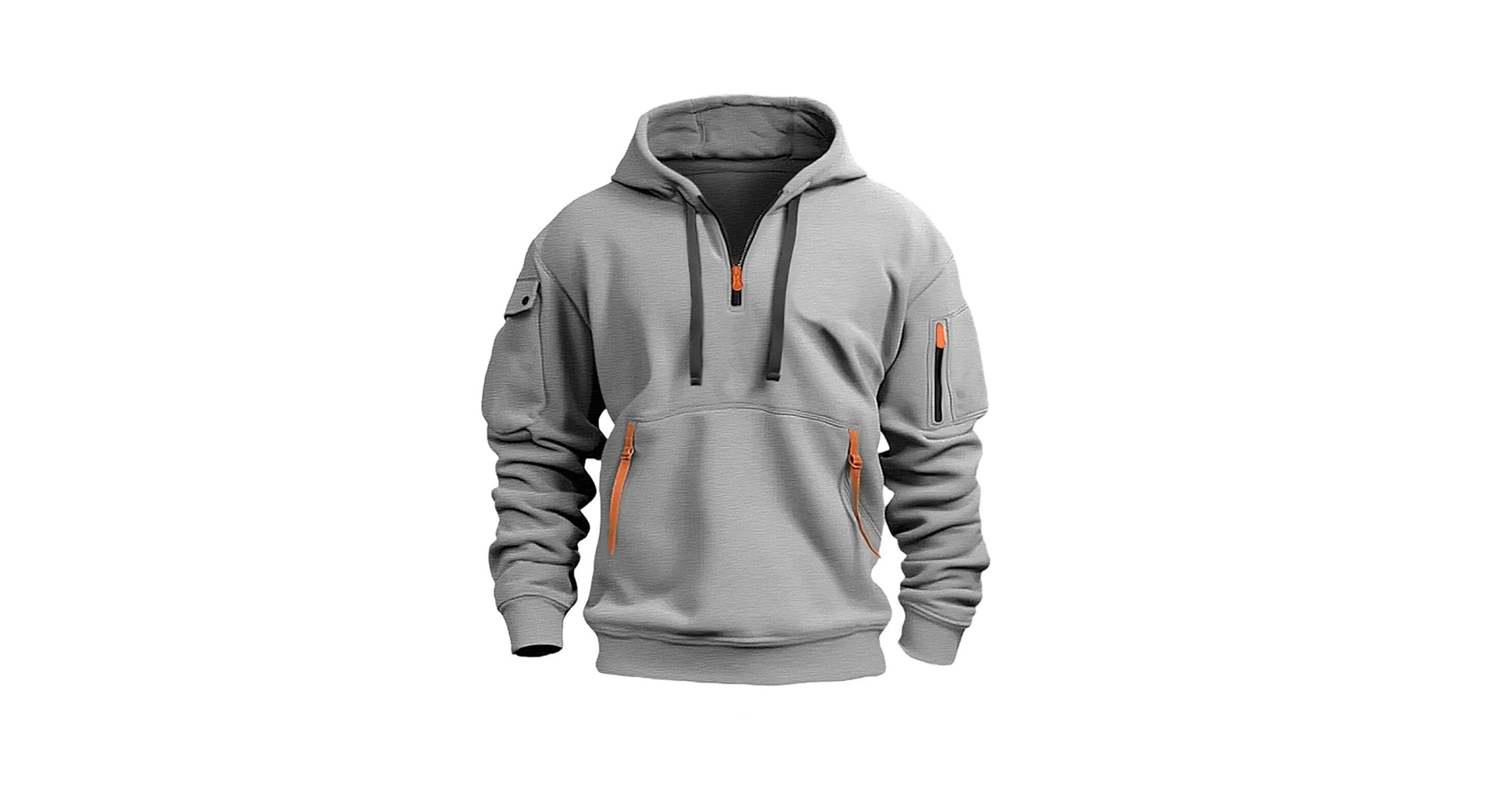 AGPXRWPX Men's Spring and Autumn Hoodie Casual Sports 1/4