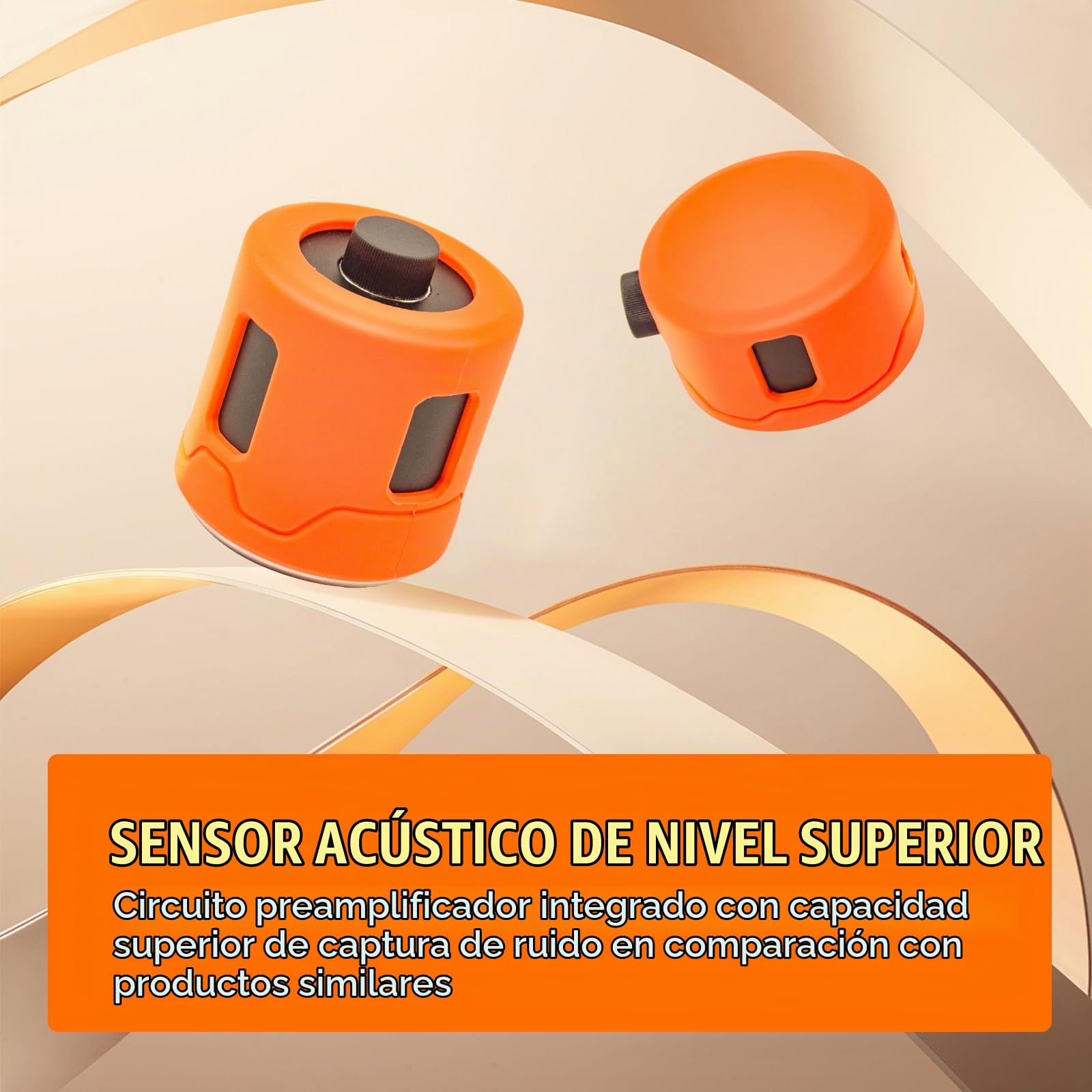 PQ125A Detector de Fugas de Agua para Casa con Pantalla Táctil Detección Acústica de Perdidas en Tuberías de Pared Precisión 0.5 Metros Incluye Estuche Profesional