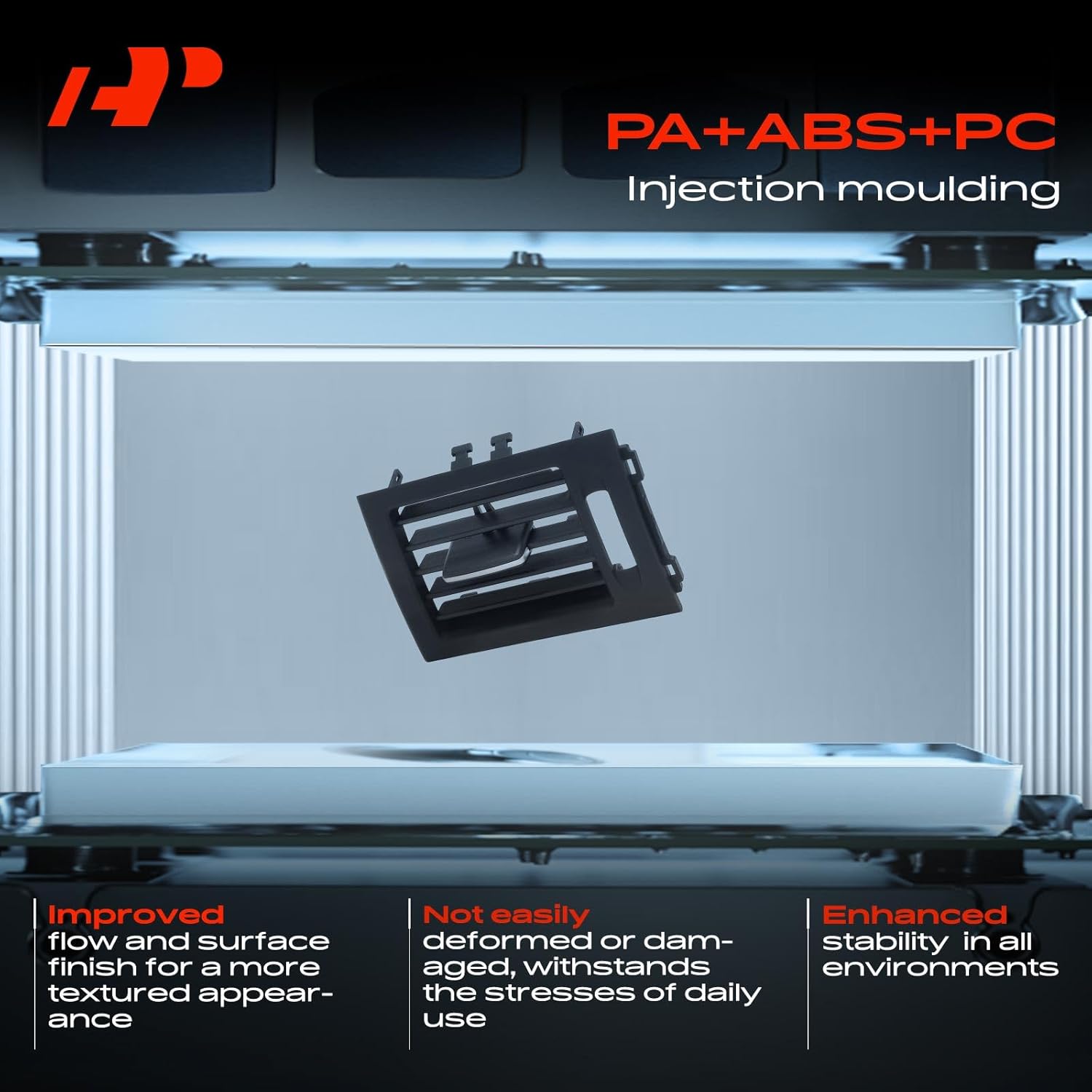 A-Premium Dashboard AC Air Vent Grille Compatible with Mercedes-Benz C180 2011-2013, C200 2010-2013, C230 2007-2009, C250 2010-2013, C280 2007-2009, C300 2008-2013, C350, C63 AMG, Left Driver Side