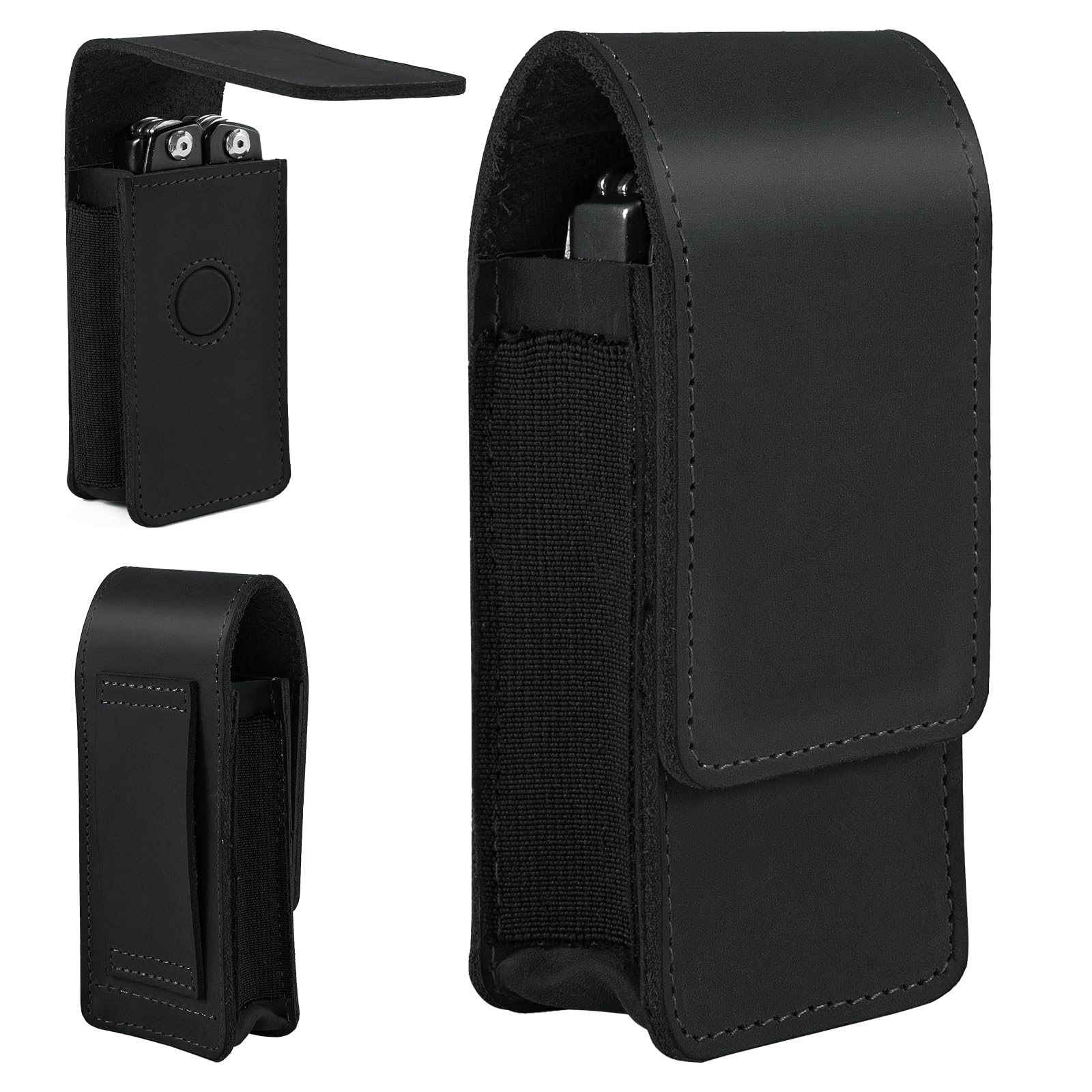 Leather Multitool Sheath Belt Holster Tool Pouch for Leatherman, Leather Pocket Organizer, Multitool Pouch Fits Folding Tool, EDC Multi Tool Sheath,