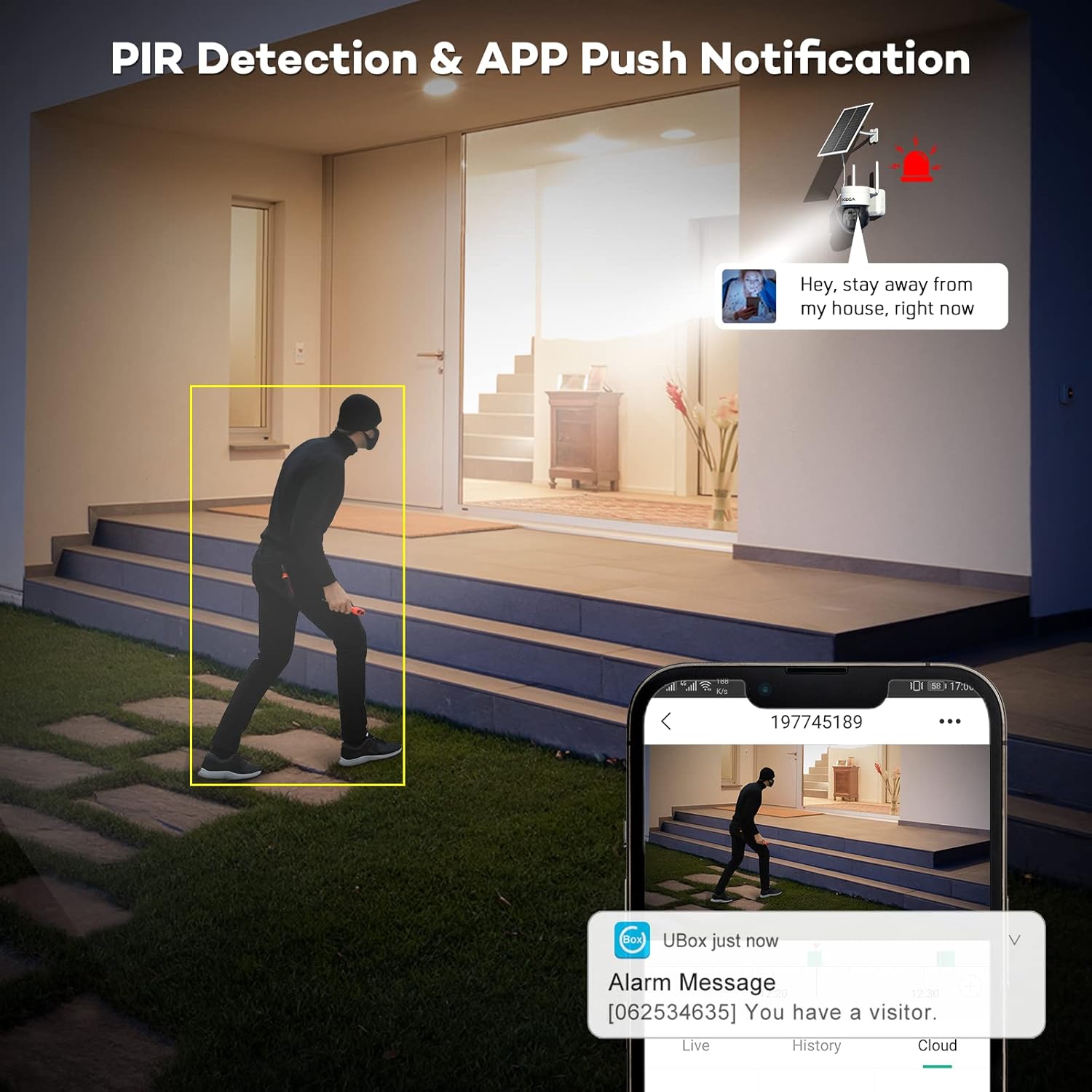 Kamera Xega wykrywa ruch i wysyła powiadomienie do aplikacji