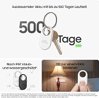 Tracker Bluetooth Samsung Galaxy SmartTag2 Alb, autonomie 500 de zile, rezistent la apă 4