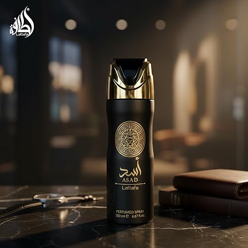 Miniatura 2 de Asad Lattafa - Spray perfumado 200 ml (6.67 fl oz) de desodorante corporal para hombres, fragancia árabe duradera