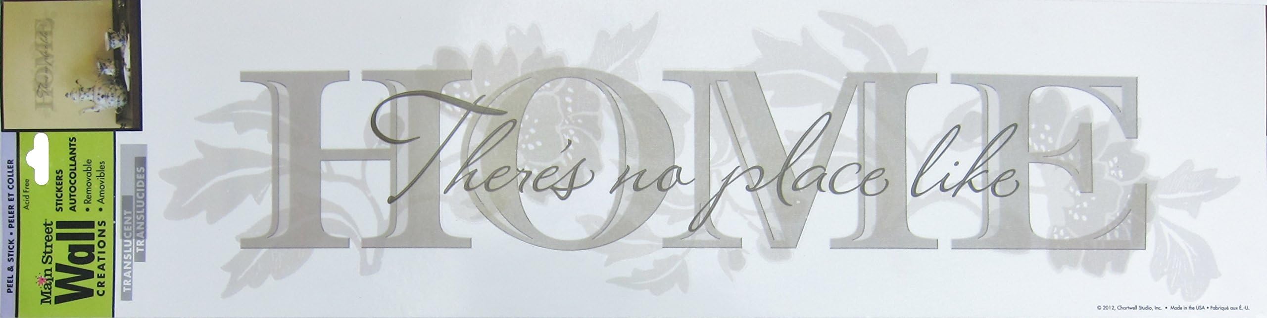 Main Street Translucent Wall Sticker - There's no place like HOME