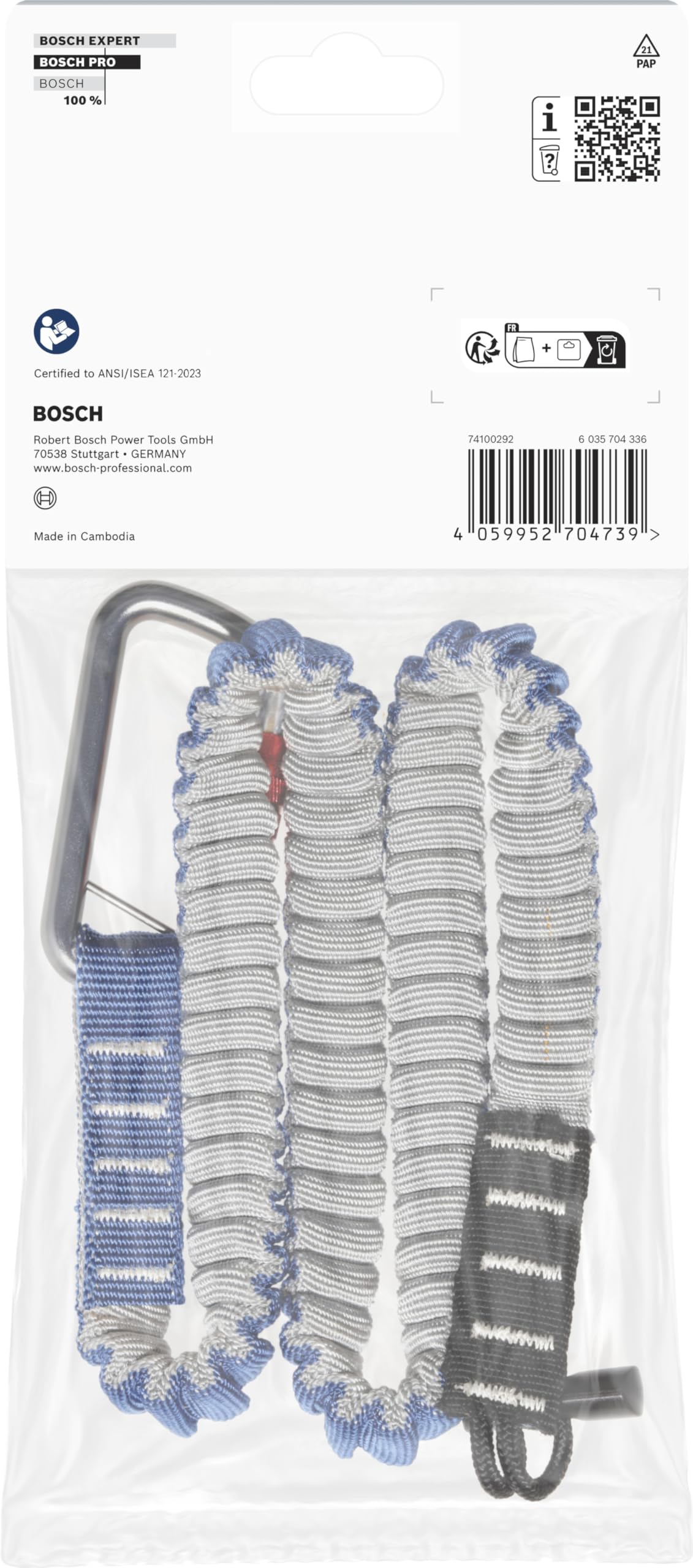 Bosch 1 correa para el cuello Pro (250 x 120 mm)