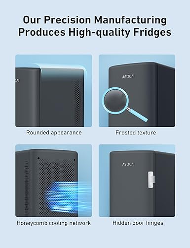 Miniatura 5 de AstroAI Mini refrigerador de 2.0 generación, 6 litros8 latas, refrigerador de maquillaje para el cuidado de la piel, 110 V CA12 V CC, enfriador