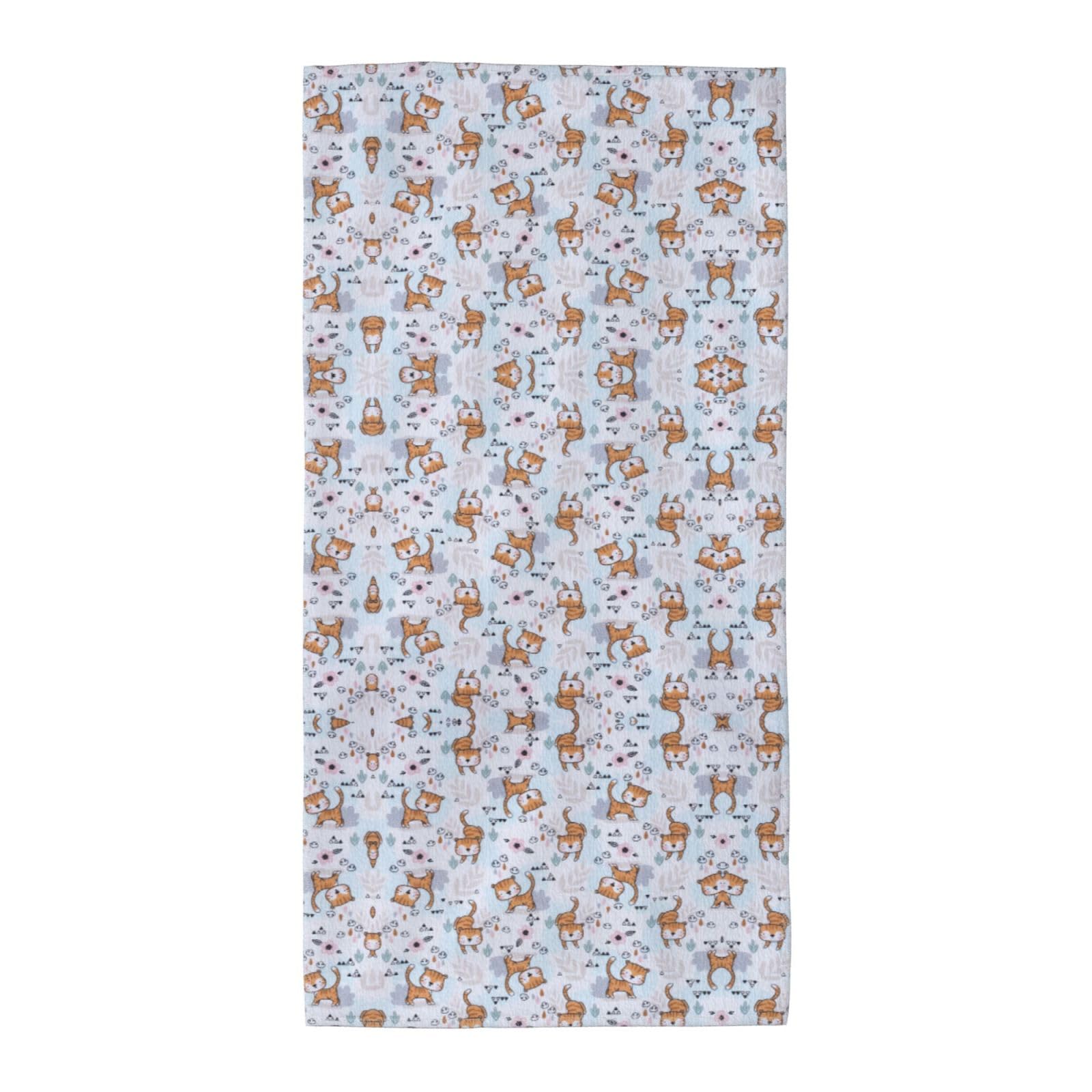 SDEGTHO Llama Cartoon Pattern Fashion Printed Bath Towel High Water Absorption For Hiking Trip