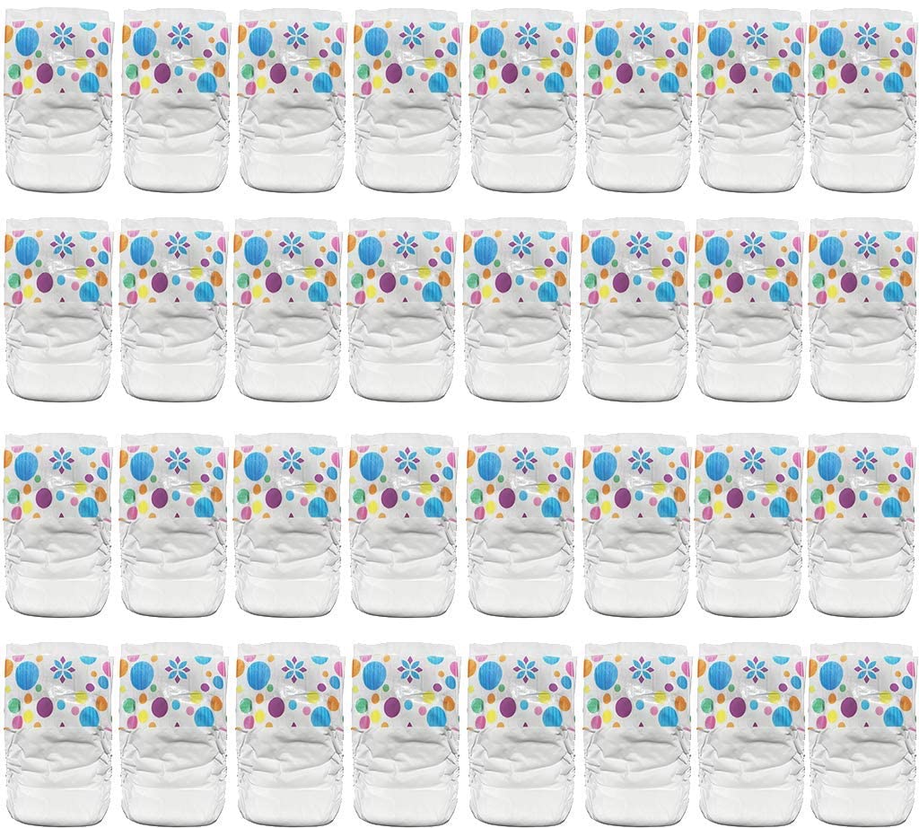 Pail Buddies Baby Doll Diapers Refill Value Pack for Baby Alive, 32 Diapers