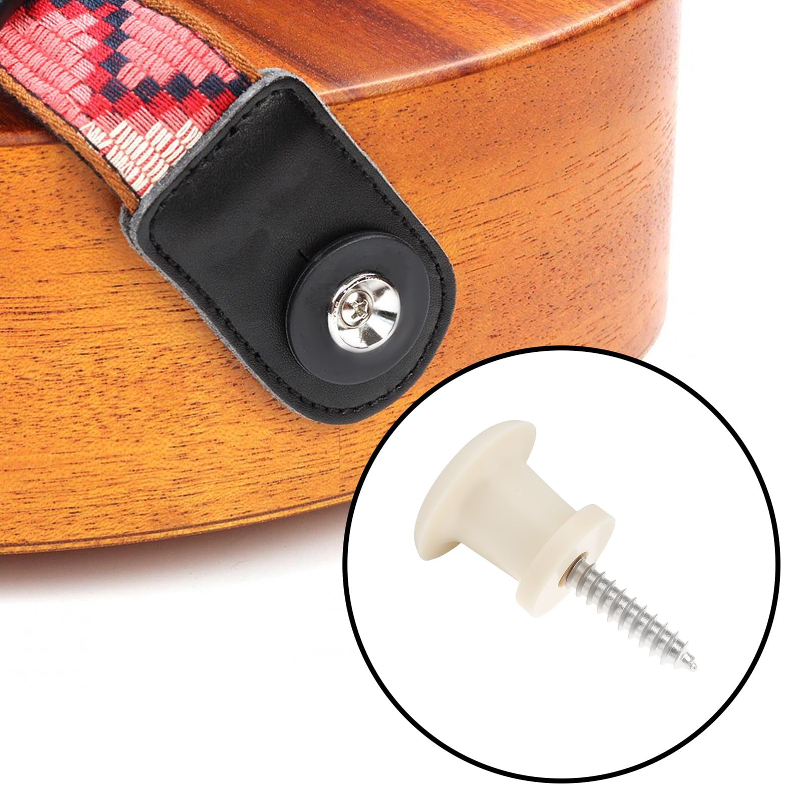 The Lord of the Tools 2pcs Mushroom Head Guitar Strap Lock Buttons for Electric Acoustic Guitar and Bass - Image 4