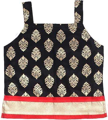 Vista 2 de Chandrakala Kids Lehenga Choli Set for Girls (KL101-P)