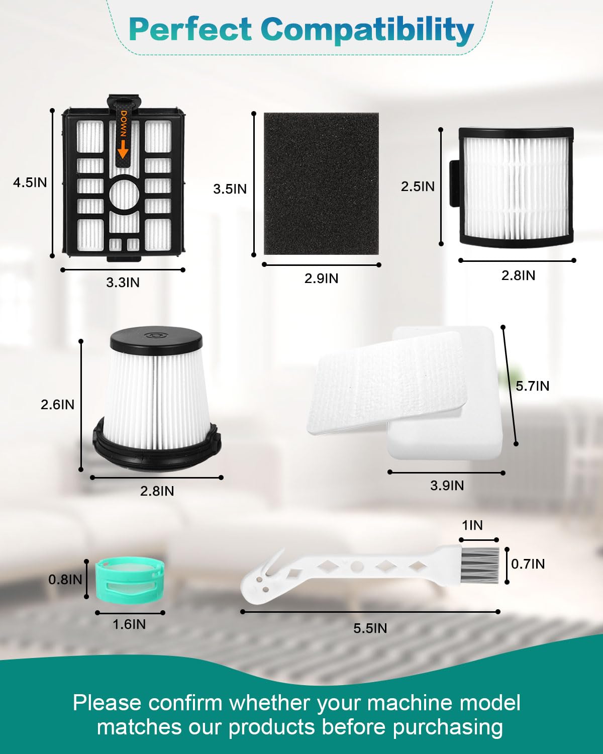 IW3511 IW3120 - Filtros HEPA de repuesto compatibles con aspiradora inalámbrica Shark IW3511 Detect Pro y Shark IW3120 Detect Clean Auto Empty System, IW1111, IW1120, IW3615 (paquete de 2)