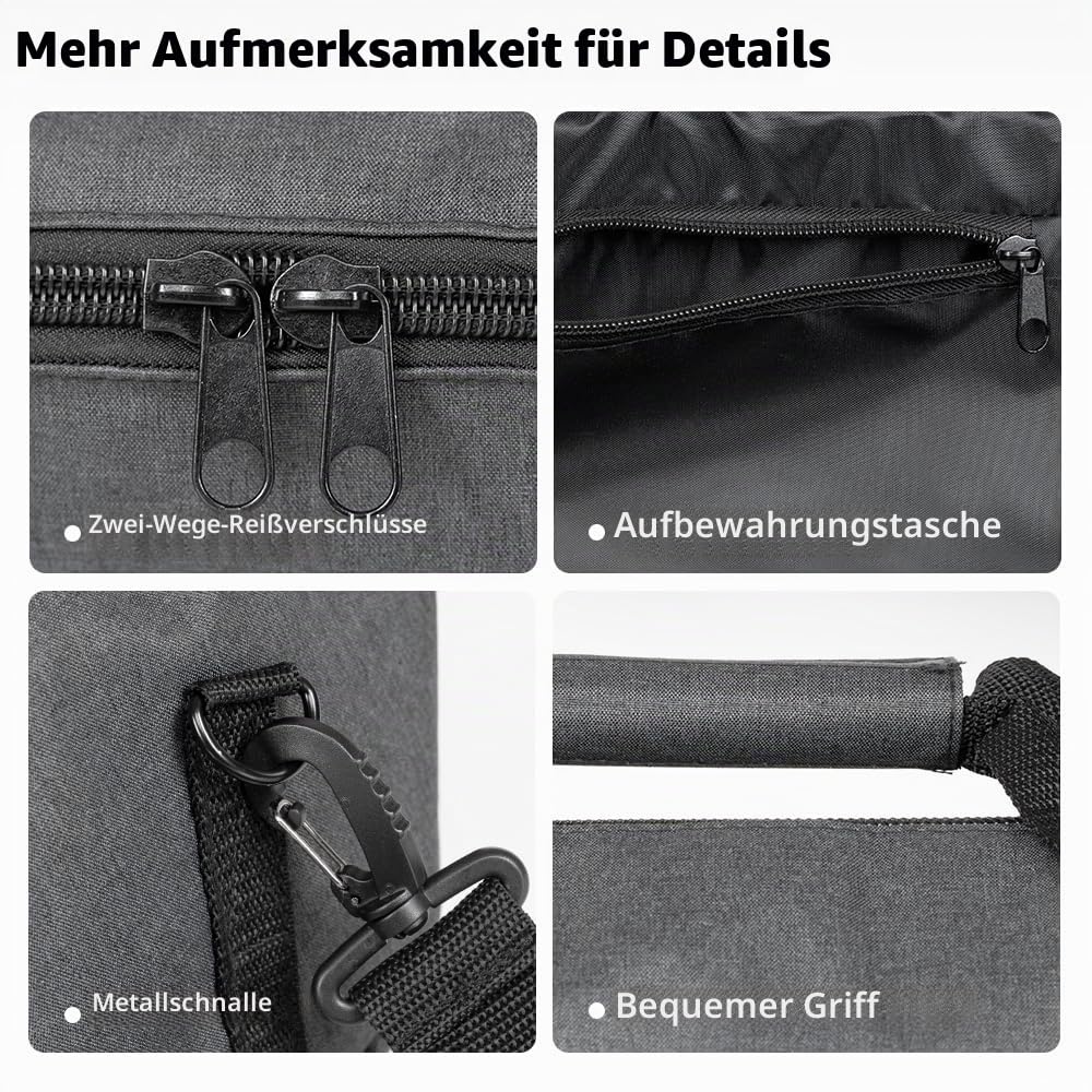 AMBITFUL Widened Version Tripod Carrying Case Bag 110CM / 43.3inch for Light Stands,Boom Stand,Umbrella and Tripod Photography Accessories(110cm/43.3in) x (Φ22cm/8.66in)