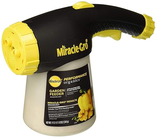 Miracle-Gro Performance Organics Comedero de jardín, 12 onzas, alimento de plantas soluble en agua, alimenta orgánicamente y al instante, fórmula