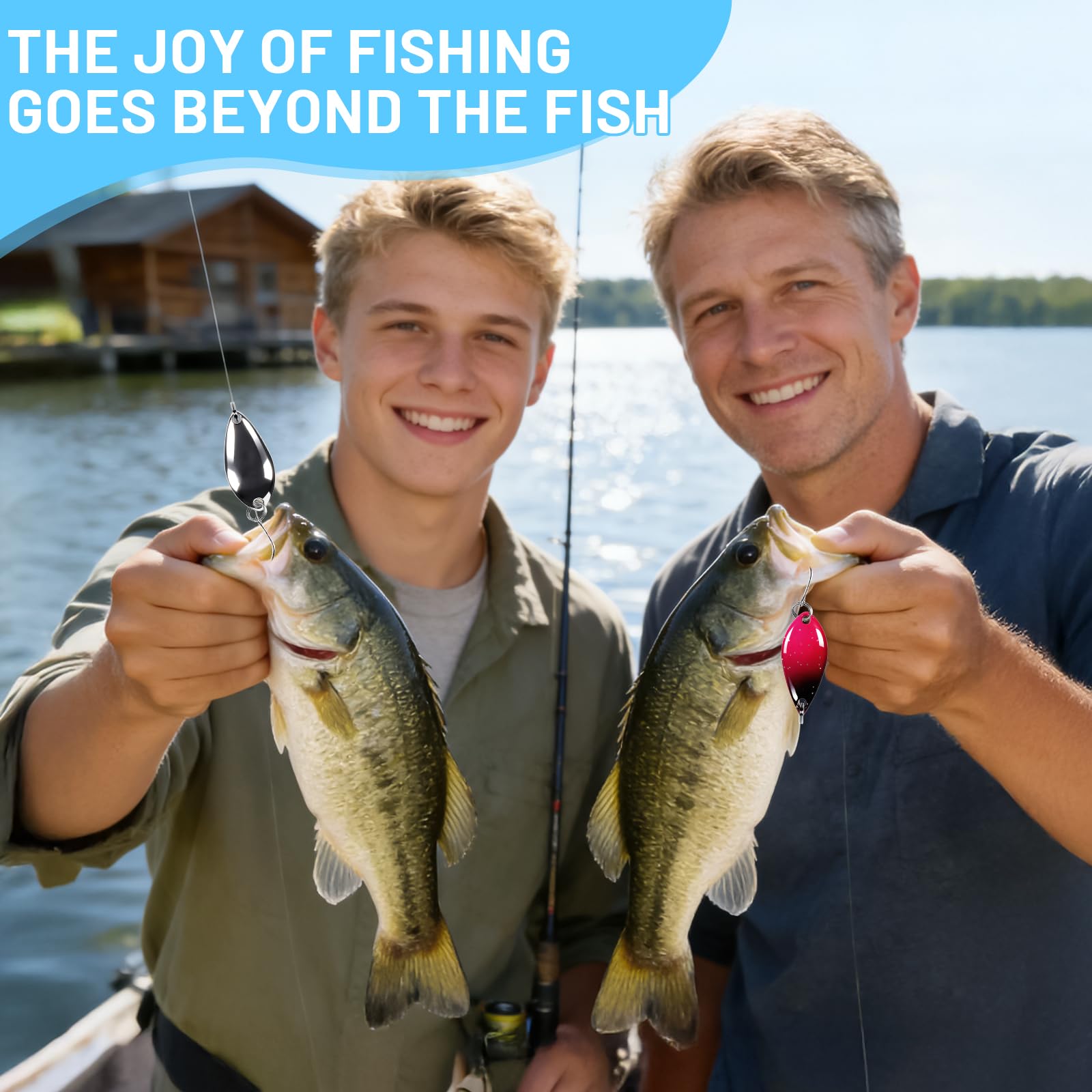 Esche Artificiali Spinning,18 Pezzi Cucchiaini da Pesca Esche,Cucchiaini Pesca da 2,5 g/3,5 g/5 g,Esche da Pesca con Borsa Portatile per Trota,Persico,Luccio