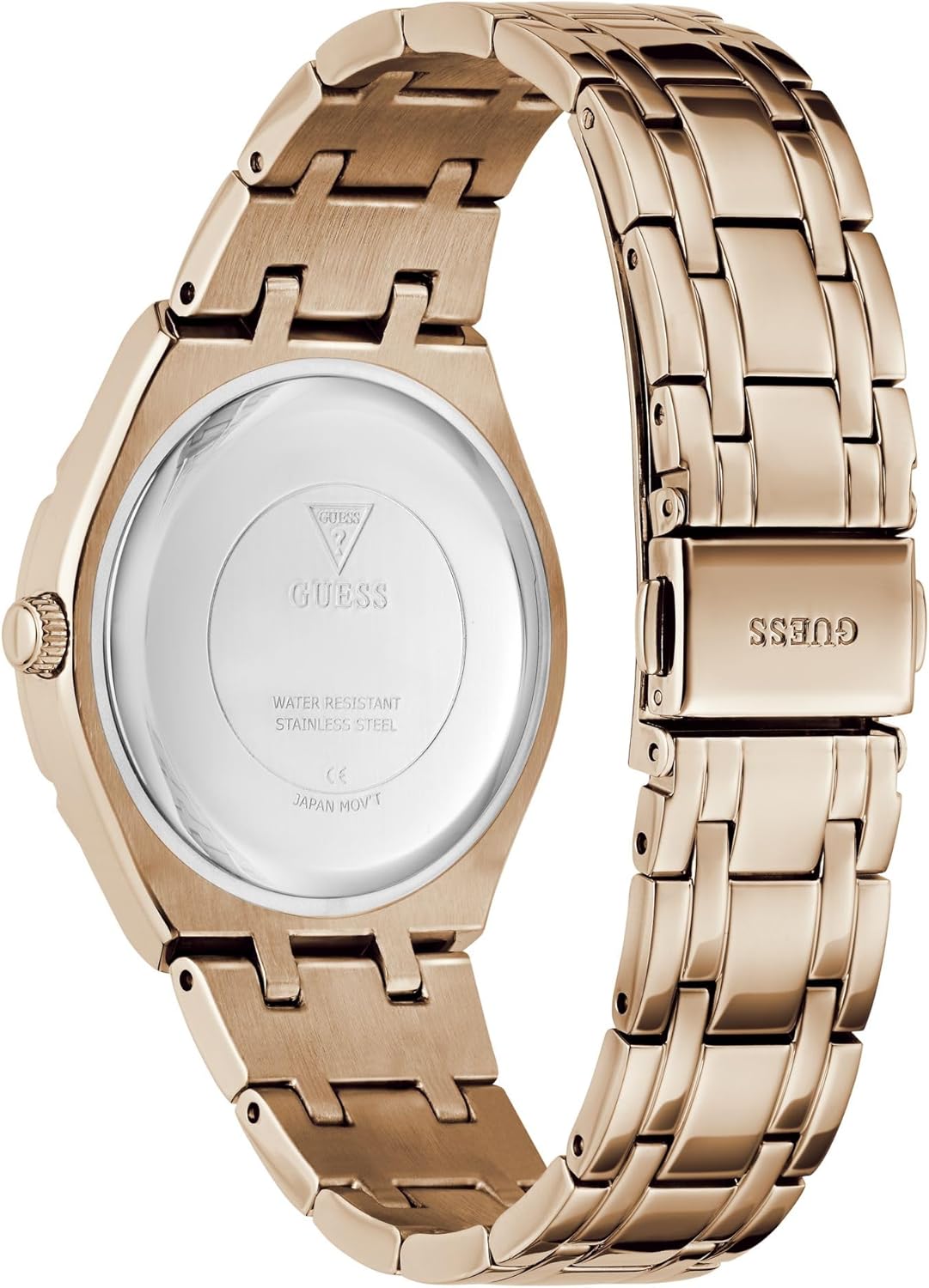 GUESS Women's 36mm Watch - Rose Gold-Tone Pink Dial Rose Gold-Tone Case