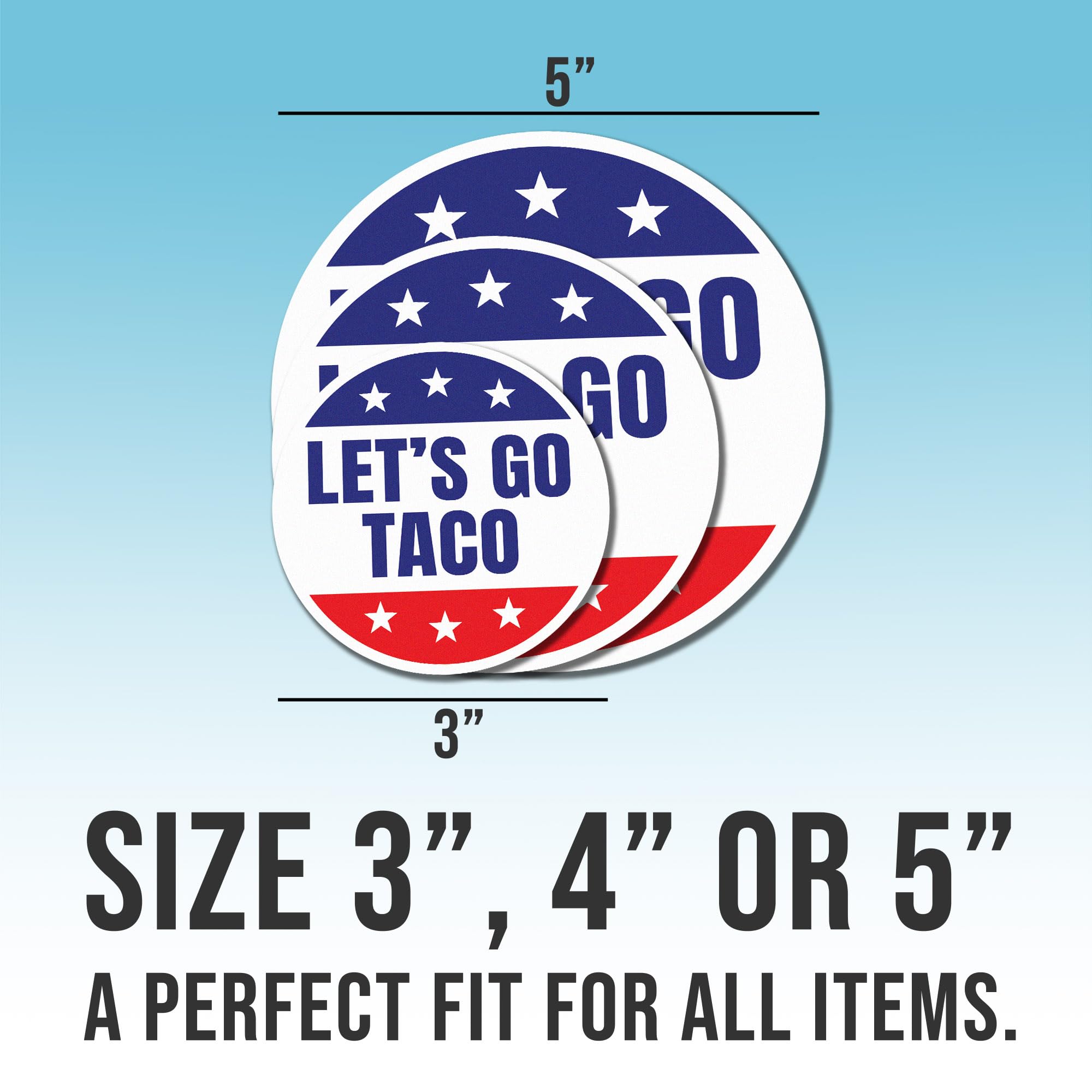Let's Go Taco Aufkleber, Lustiger Anti Trump Vinyl Aufkleber Für Auto
