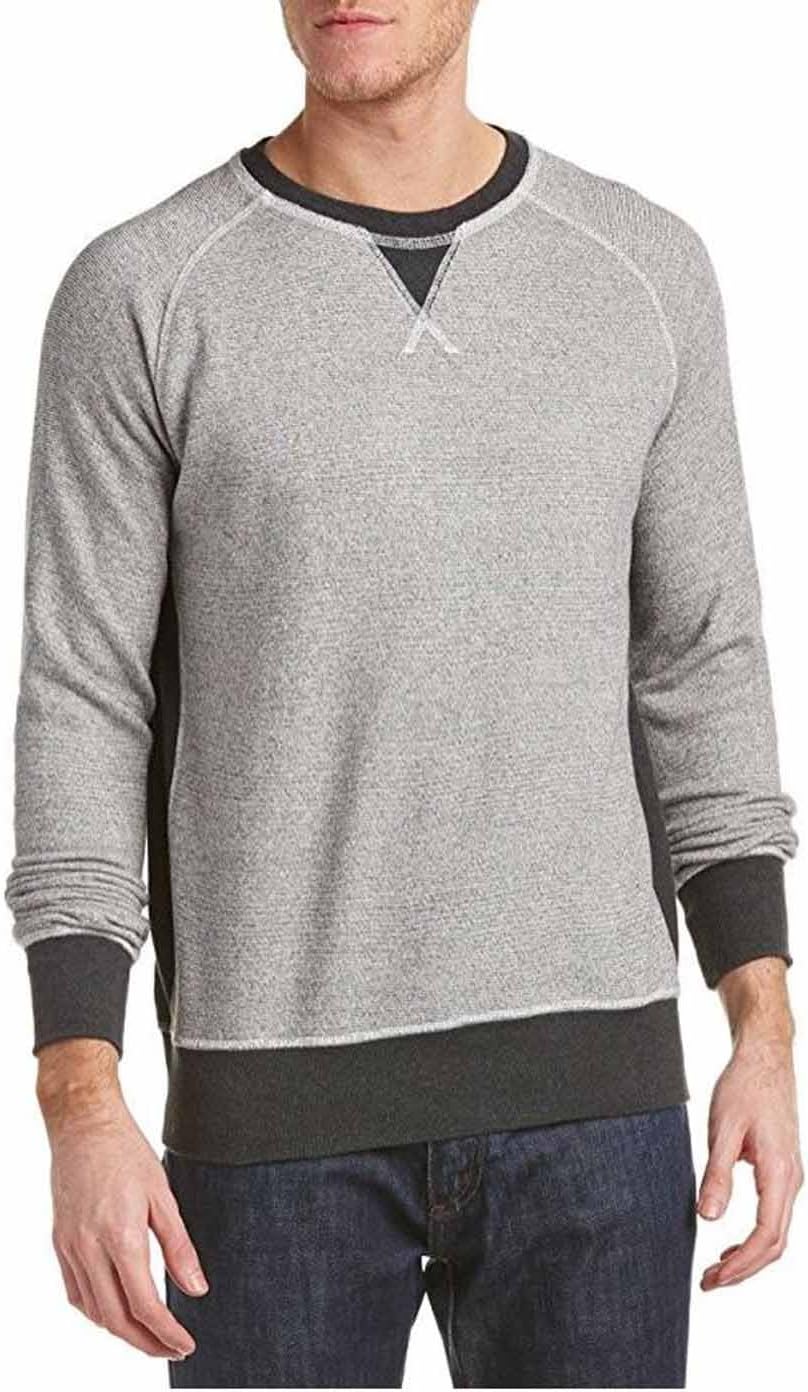 Jachs New York Men's Crew Neck Sweater (Large, Grey)