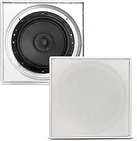 Caixa Acustica 140W Embutir Teto Som Ambiente Arandela Quadrada