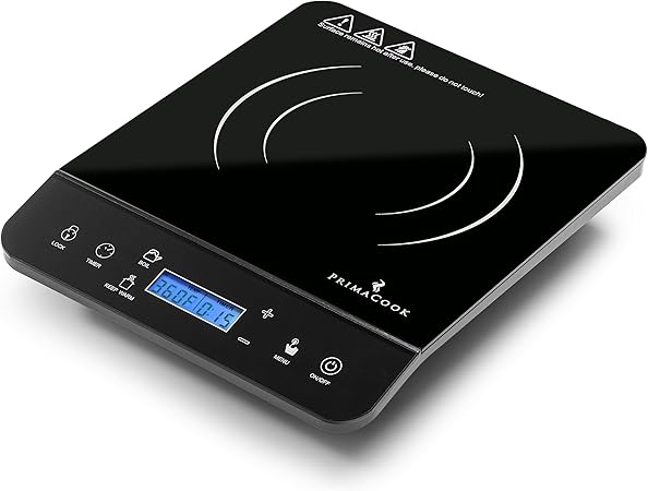 1800W Portable Induction Cooktop Burner – 20 Temperature Settings, 18