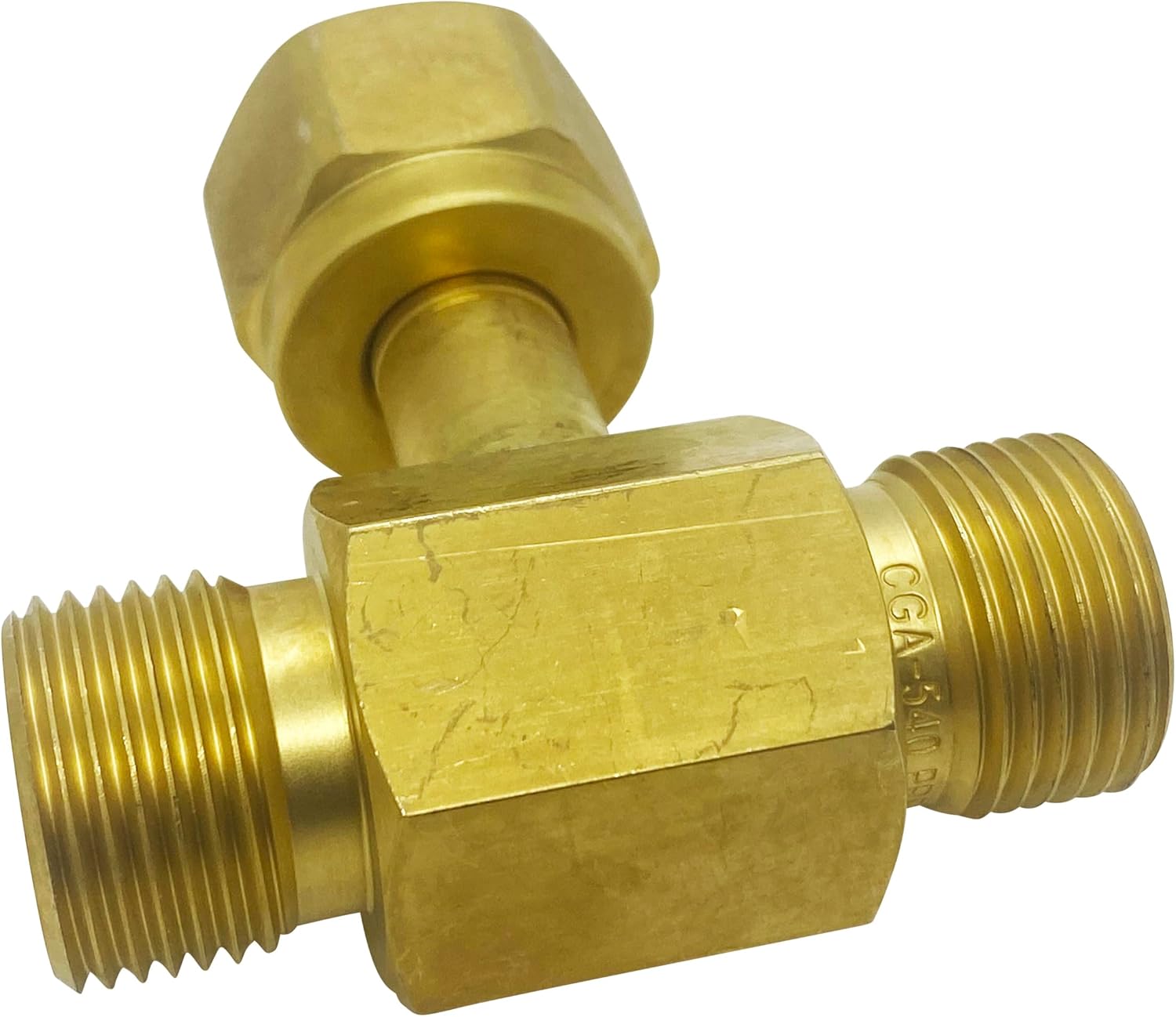 Oxygen Gas Y Adaptor, Connect 2 Regulators To 1 Bottle, Oxy Acetylene Welding, Manifold Cylinders, CGA 540