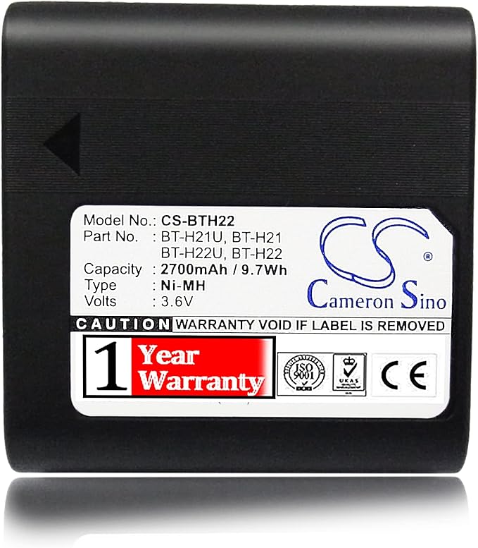 Batteria Ricaricabile Per Videocamera Sharp VL-A10H, VL-A10E, VL-A111 - 2700mAh 3.6V NiMH - Foto 6