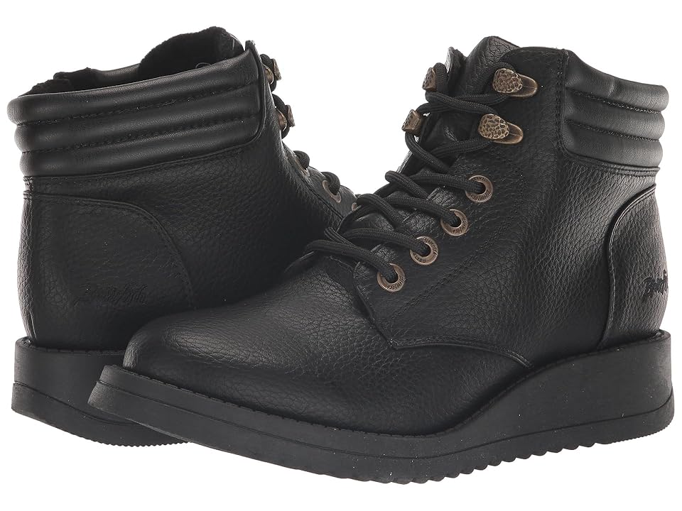 Blowfish Malibu City (Black Tumbleweed/Far Out PU) Women's Boots INTERNATIONAL SHIPPING