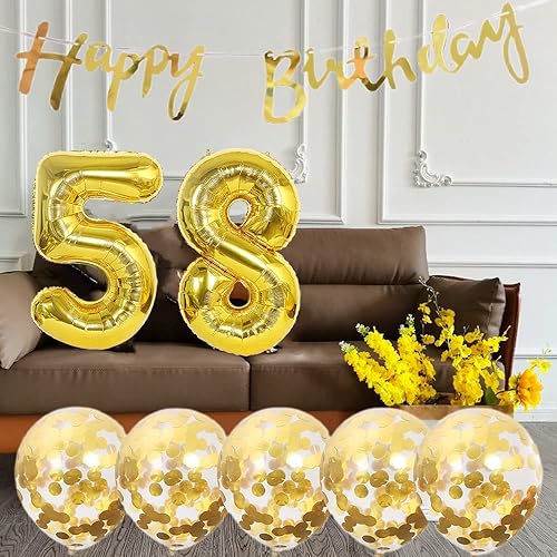 Miniatura 3 de Globos de 50 cumpleaños para decoración de cumpleaños de 50 años, suministros de fiesta de cumpleaños de 50 años, globos de helio, globos de látex,