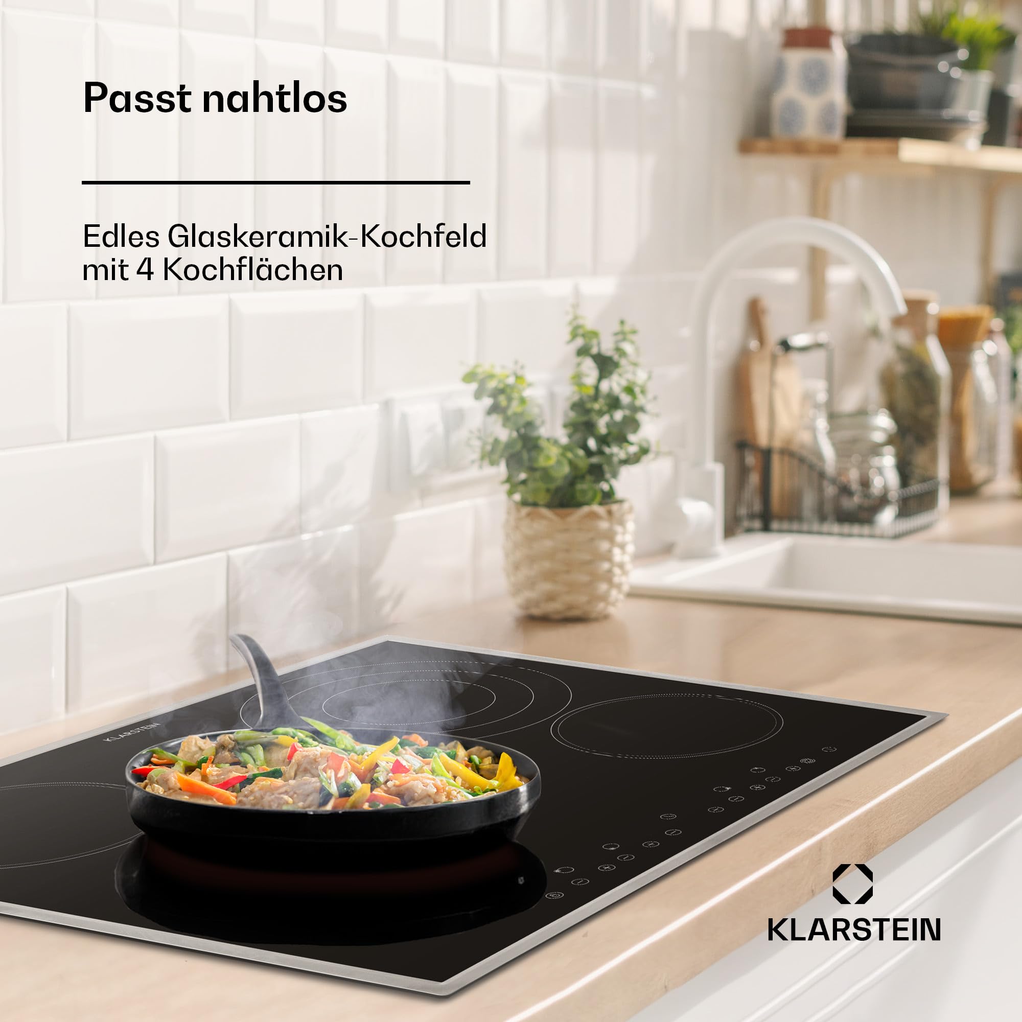 Tragbares Kochfeld 3500 W – Glaskeramik-Einzelplatte Mit Touch-Steuerung, 4 Modi, 9 Leistungsstufen, Timer, Für Küche, Camping, Wohnmobil
