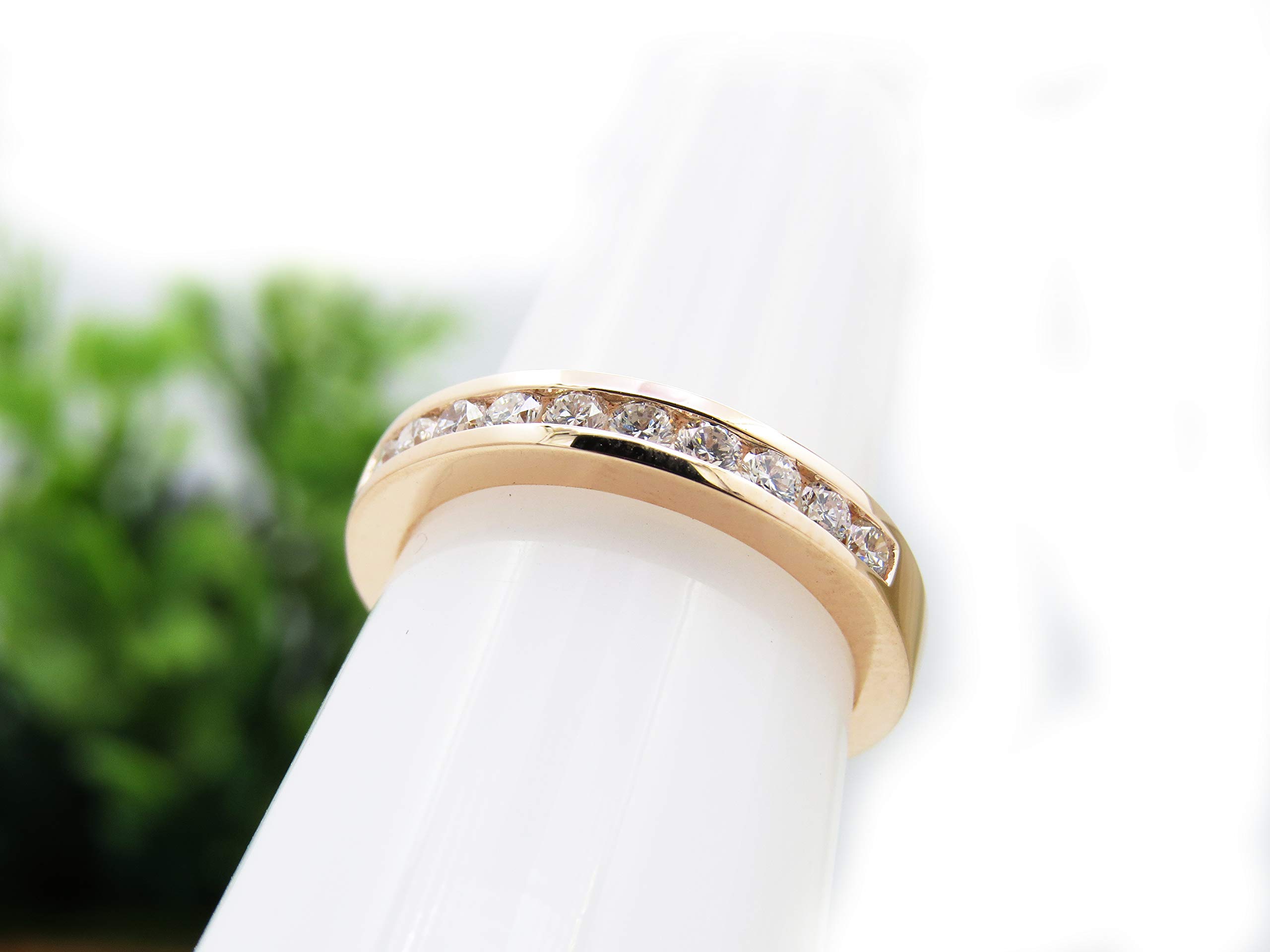 DazzlingRock Collection 10 quilates oro rosa redonda H-I Diamante cultivado en laboratorio
