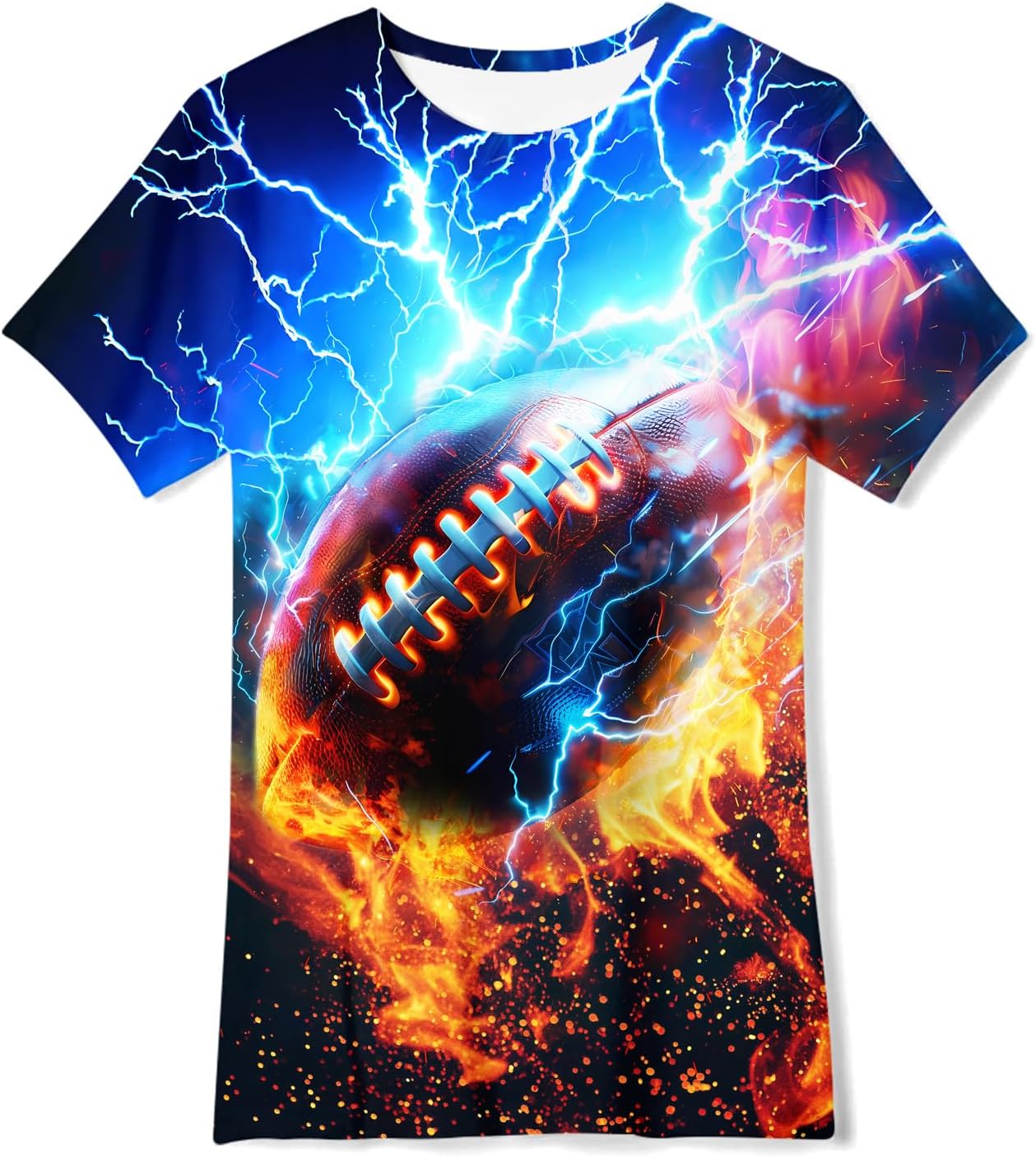 3D Graphic Short Sleeve Shirts Boys Girls Cool T-Shirt Unisex Novelty Tees for 7-12 Years Teens