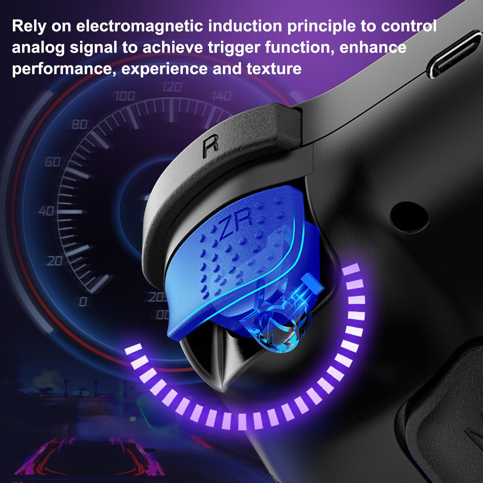 Annadue Controlador de Juego Inalámbrico, Joystick Inalámbrico Bluetooth, Tecnología de Detección de Movimiento, para para Android, para IOS MFi, para PC, para Steam Gamepad (BLACK)