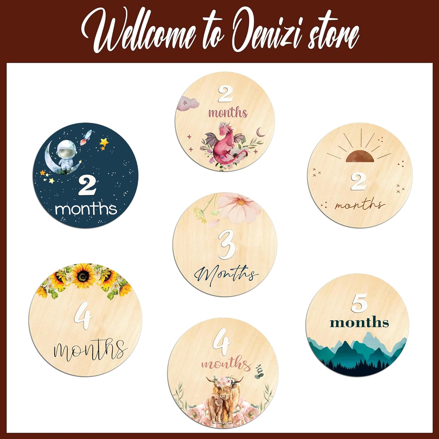 OENIZI マンスリーベビーマイルストーンカード - ベビーマンスリーマイルストーンウッドディスク、ベビー月サイン|ベビーマイルス 楽天市場】 マイルストーンカード 12枚セット 送料無料 月齢フォト 記念日フォト 月齢カード 出産祝い 木製小物 ウッドカード ウッド ...