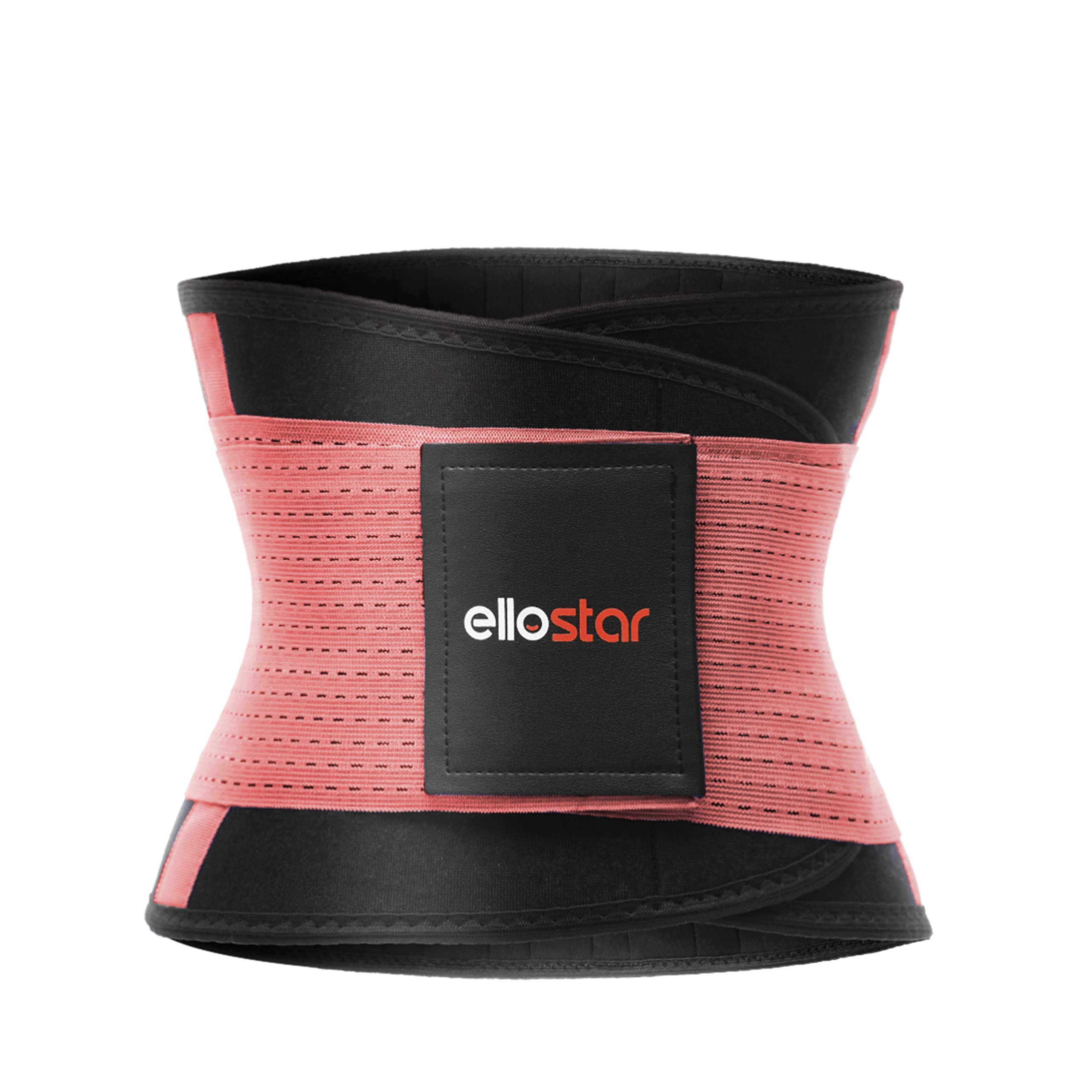 ellostar Entrenador de cintura para mujer: banda de sudor para la grasa del vientre, control de abdomen, soporte de espalda, faja moldeadora de entrenamiento, ayuda para perder peso