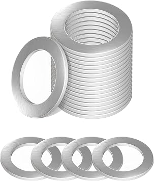 Bylikeho 20pcs Aluminum Oil Drain Plug Gasket Washer Crush Seal, Car Accessories for Mazda CX-3 CX-5 RX-7 RX-8, Replace #9956-41-400