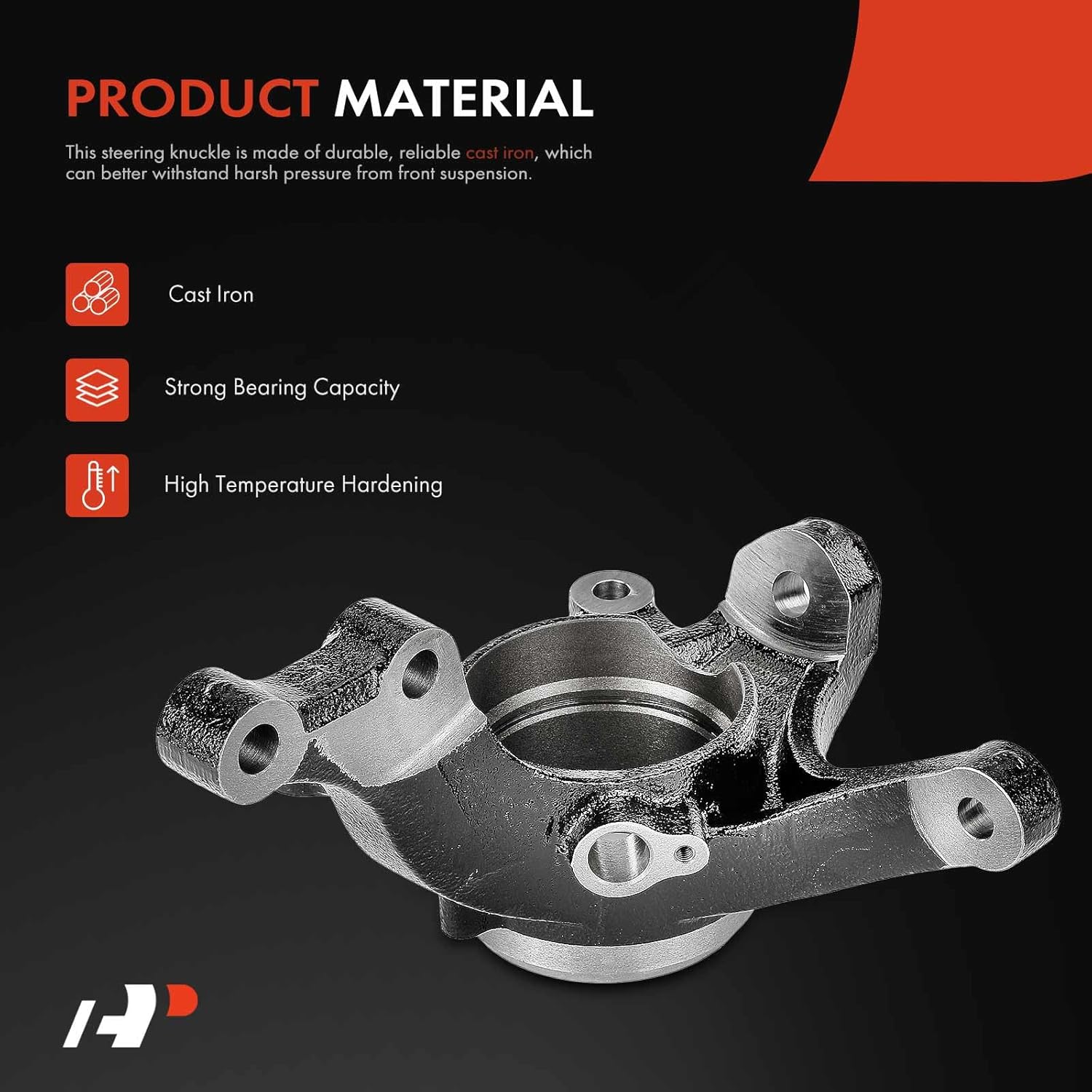 A-Premium Front Left Suspension Steering Knuckle Compatible with Kia Forte 2014 2015 2016 2017 2018, Driver Side