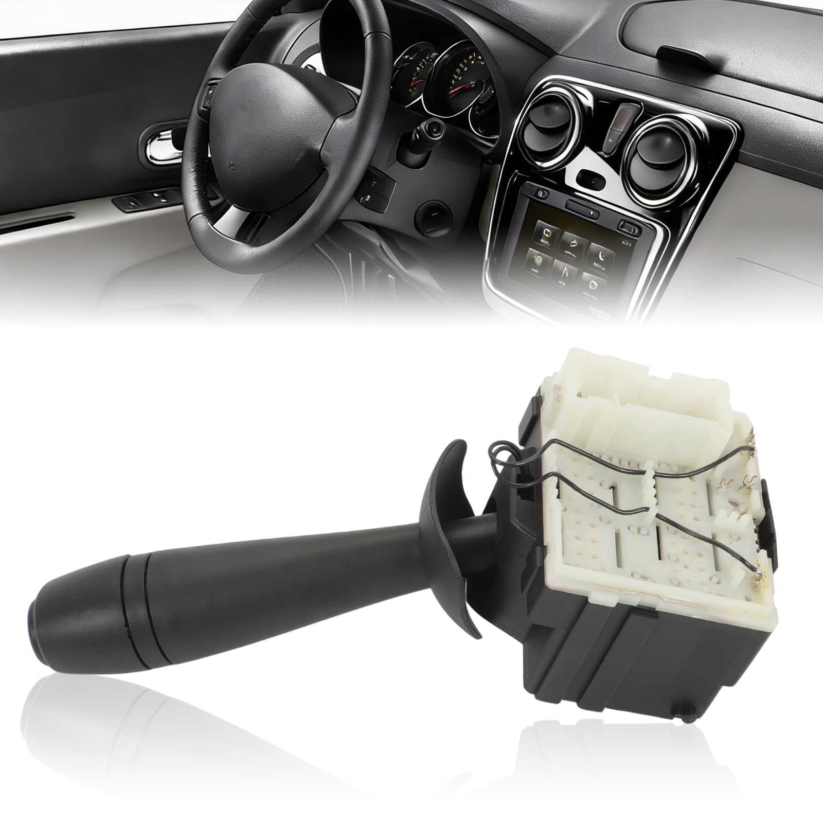 Interruttore Tergicristallo Per Dacia Sandero 2 Lodgy Logan 2 Dokker 8201168008 Per Cilo 4 Trafic 3 Twingo 3 Captur 1 Comando Tergicristallo Anteriore Leva Tergicristalli 251696(13 pins)