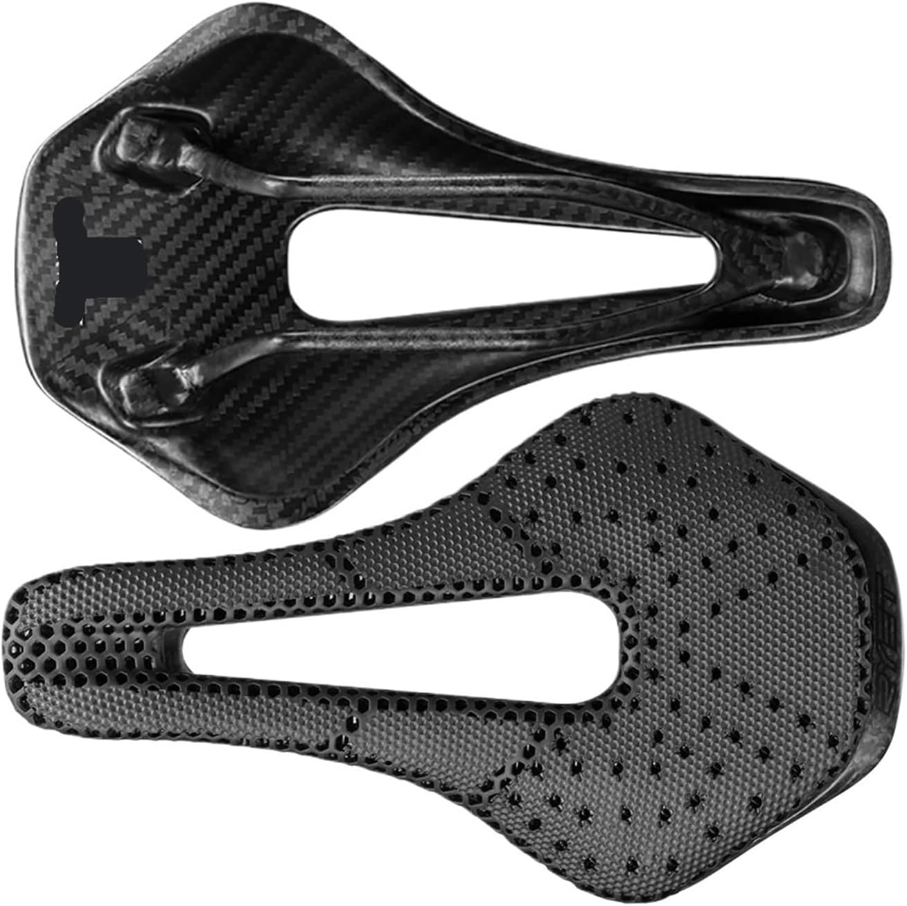 Compatible for RYET 3D Printed Bike Saddle Ultralight Carbon Fiber Hollow Comfortable Breathable Gravel Road Bicycle Cycling Seating Parts