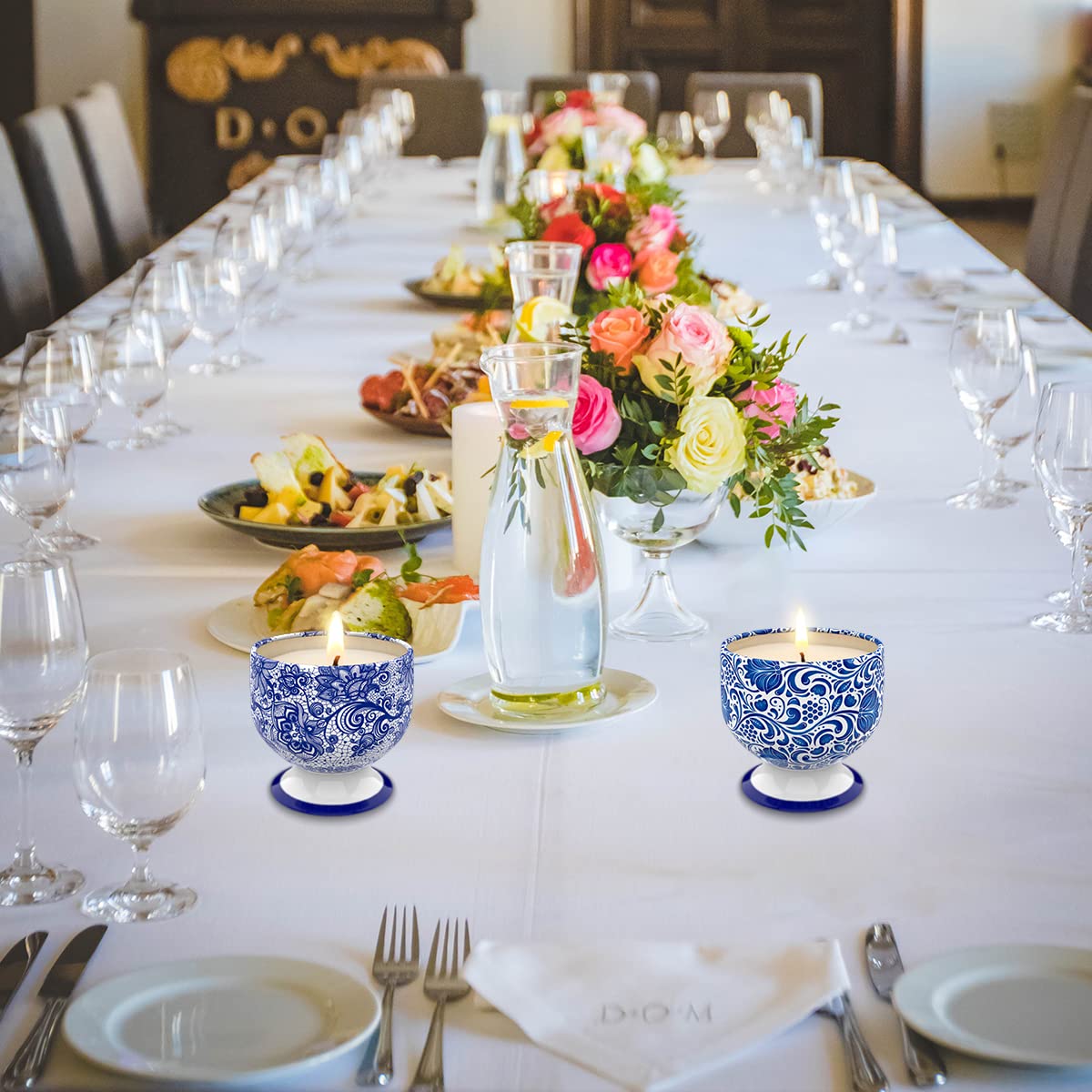 Amazon.co.jp: 香り付きキャンドルギフトセット 4オンス ブルー