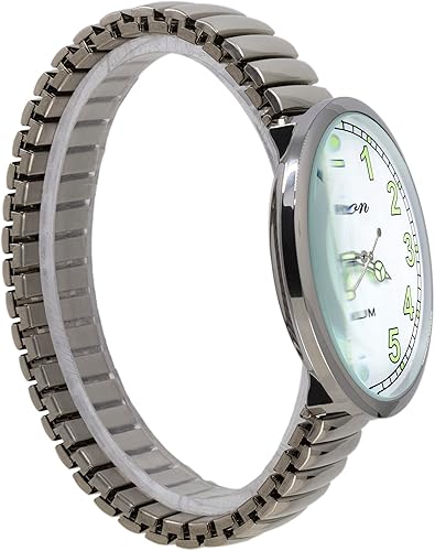 Miniatura 4 de Blekon Collections New Super Large Face Stretch Band Luminous Hands and Numbers Dial Japanese Movement PC21J Fashion Watch