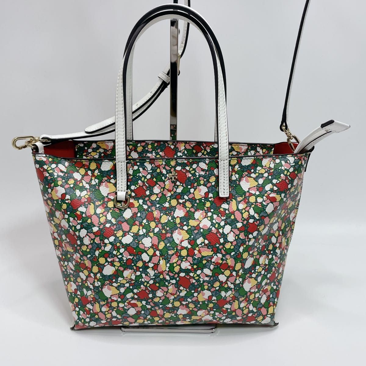 未使用級】サンローラン ショッパー ミニトート 2way レザー グレー