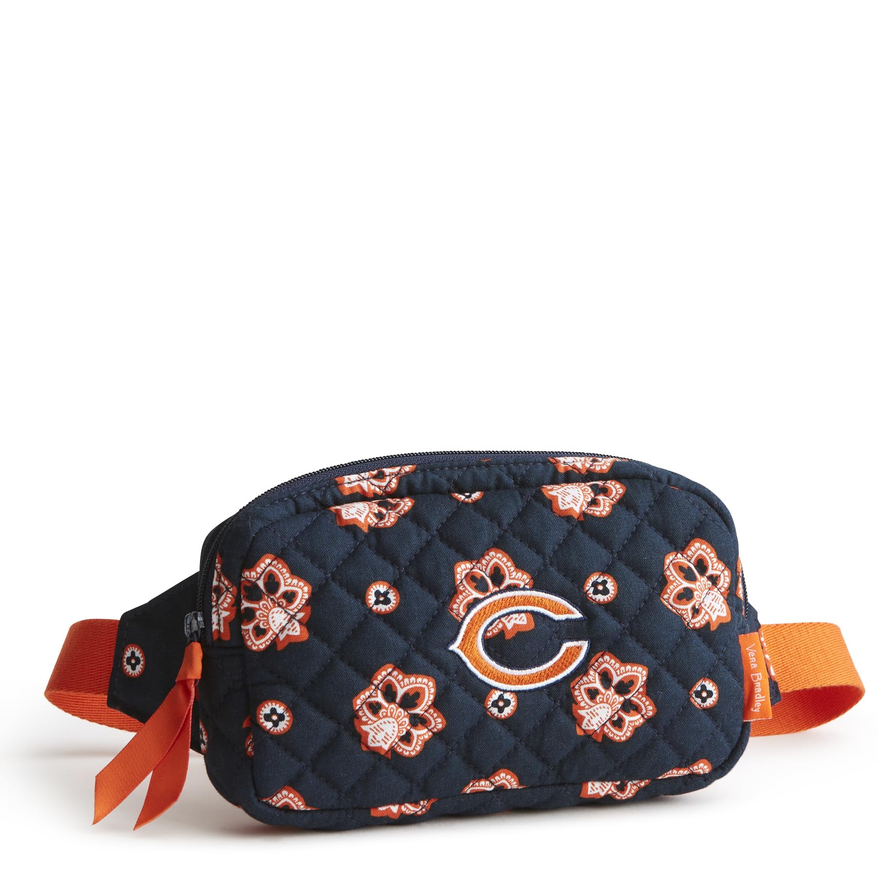 Vera Bradley Premium Cotton Large Travel Duffel Bag, Royal Blue/Red Bandana