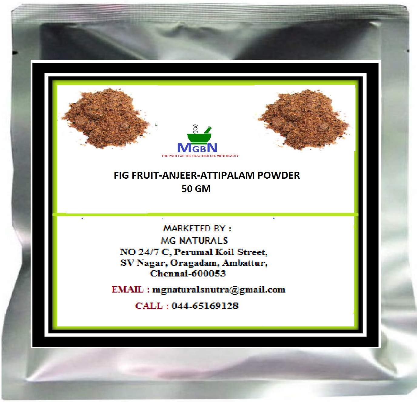 MGBN THE PATH FOR THE HEALTHIER LIFE WITH BEAUTY FIG FRUIT-ANJEER-ATTIPALAM POWDER-SKIN CARE - 50 GM